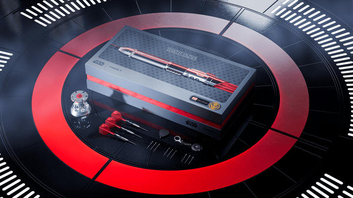 Target Darth Vader Light Saber Swiss Point Steeldarts Lieferumfang