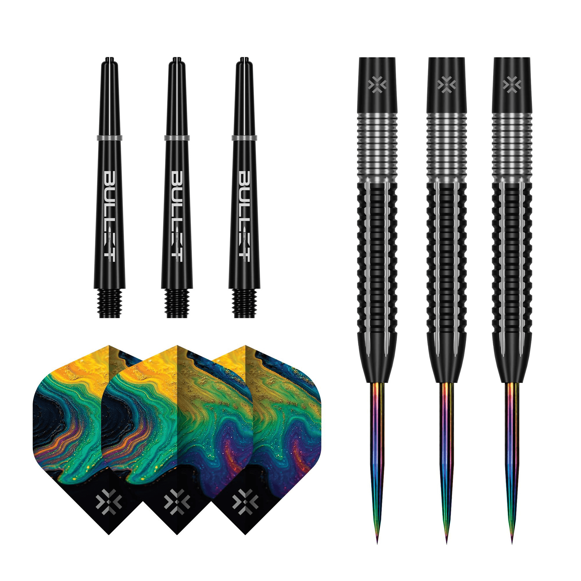 Bullet Diesel Steeldarts Packungsinhalt