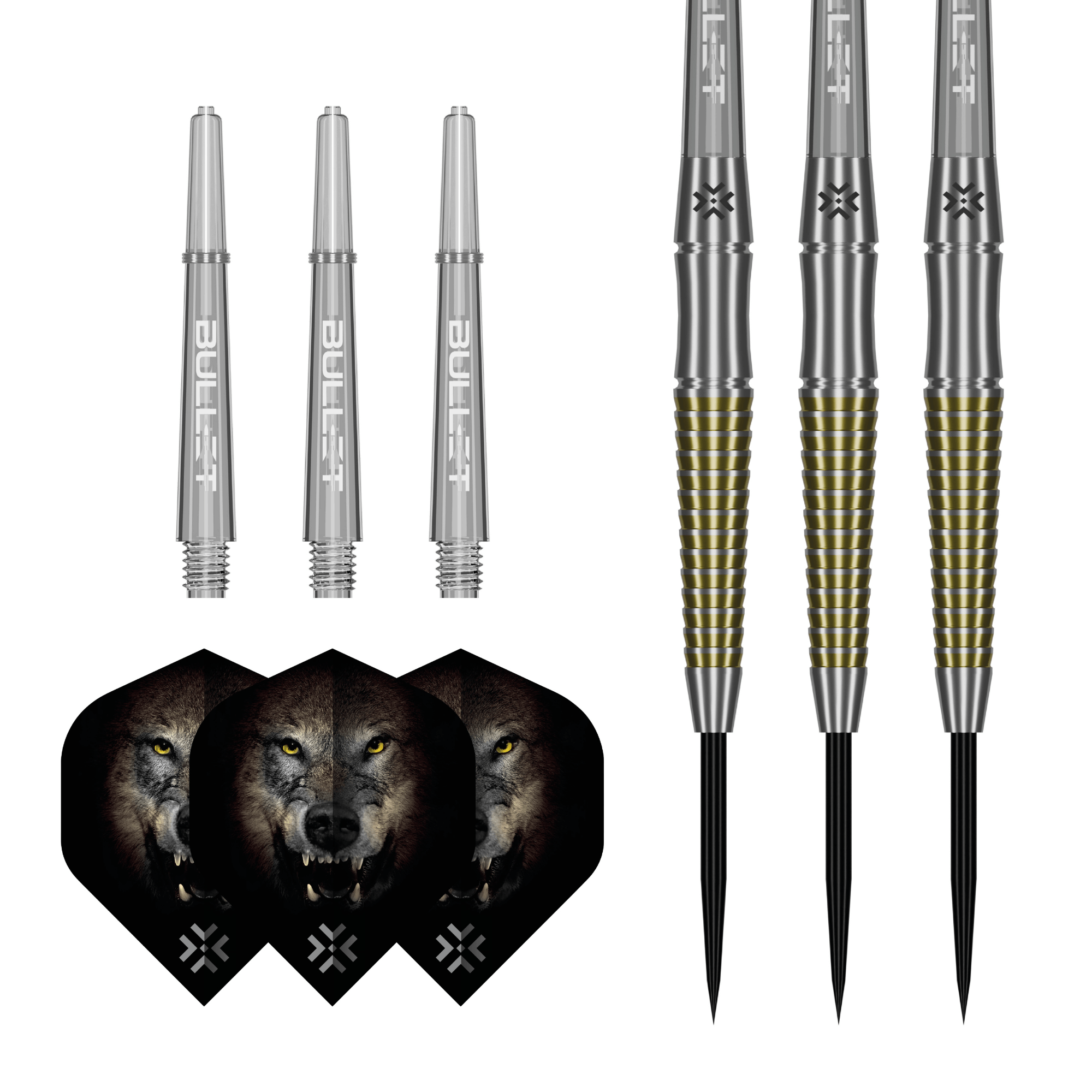 Bullet Fang Steeldarts Packungsinhalt