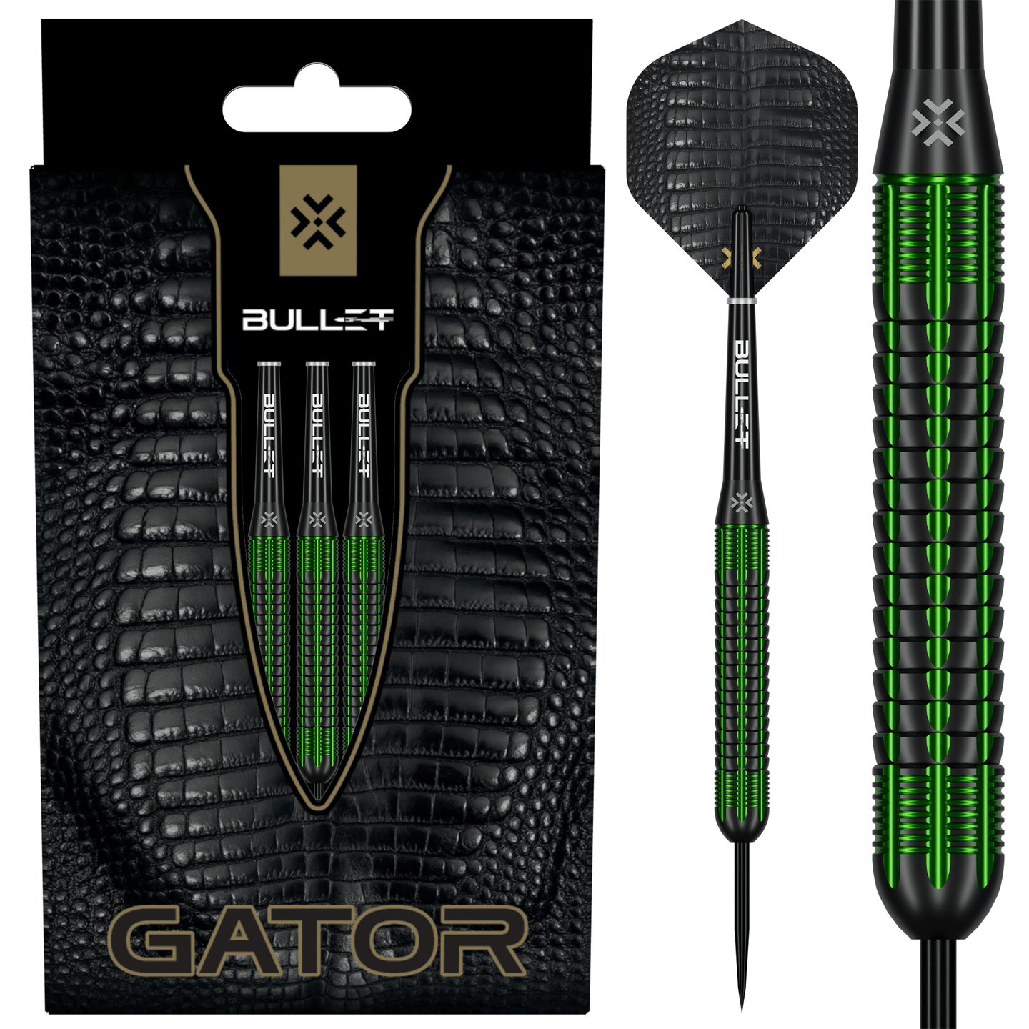 Bullet Gator Brass Steeldarts Verpackung