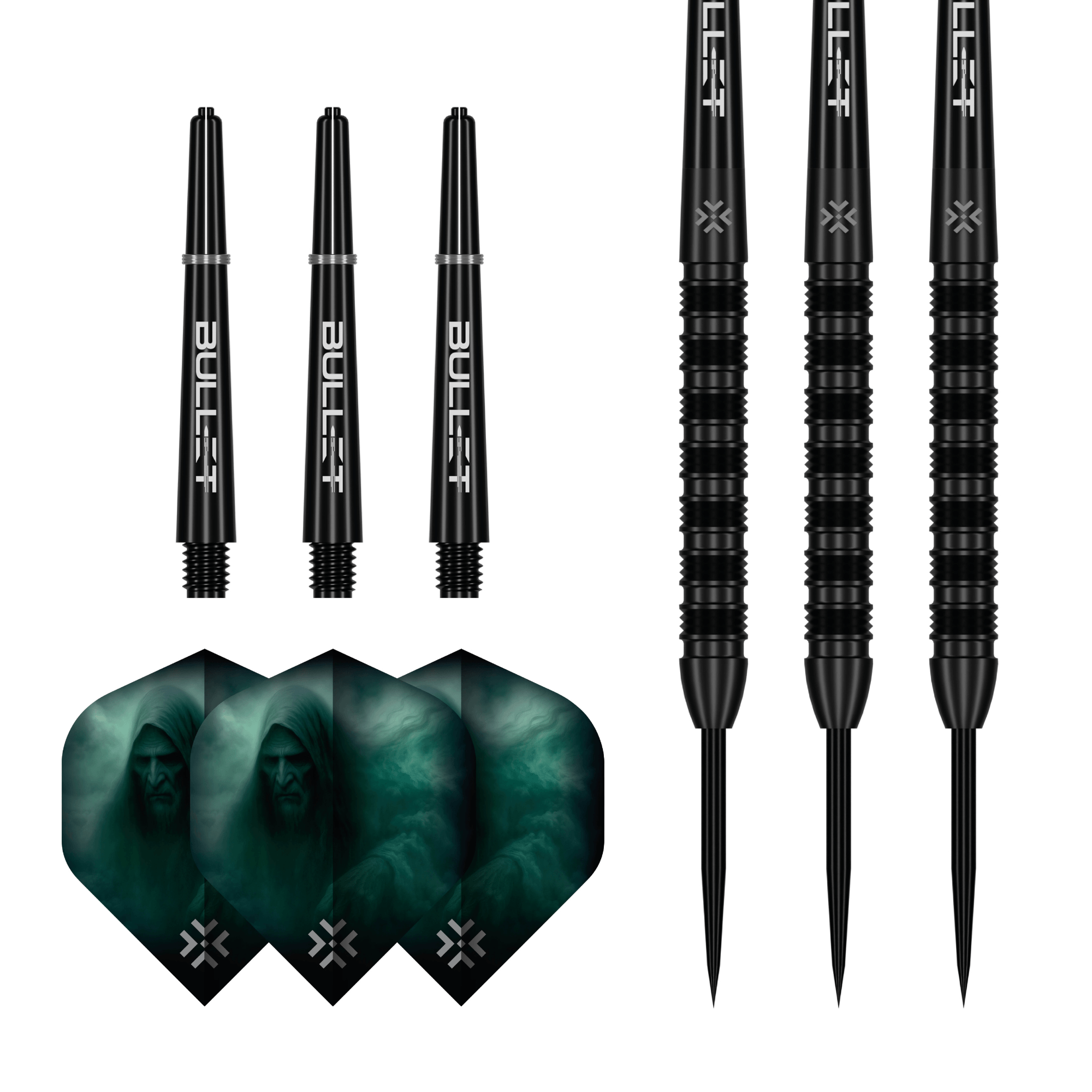 Bullet Shadow Steeldarts Packungsinhalt