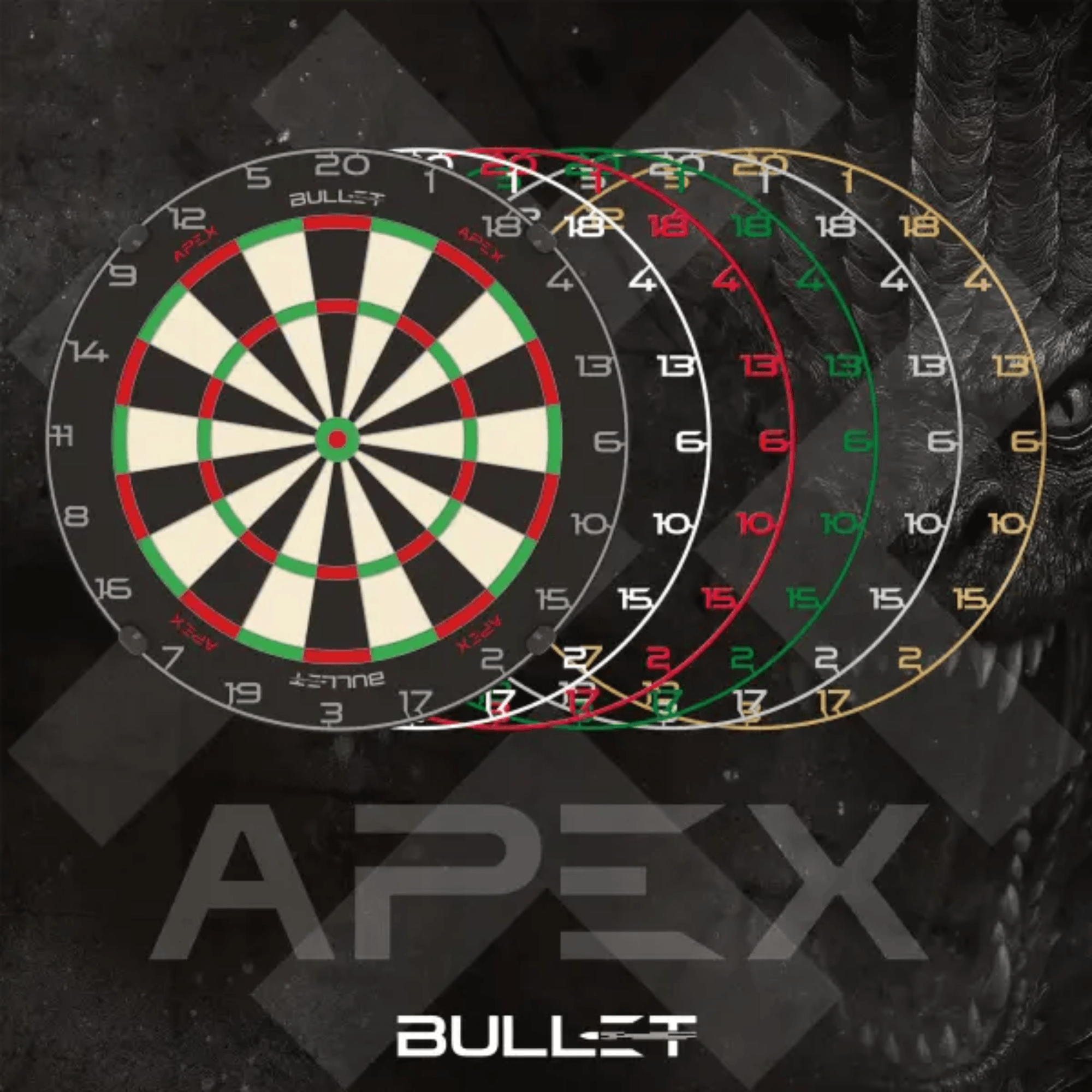 Bullet Zahlenring Green Farben