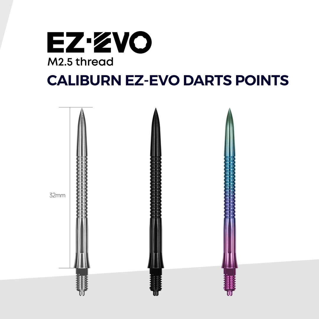 Caliburn EZ-EVO Small Grooved Spitzen - Rainbow Maße