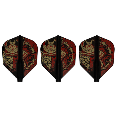 Cosmo Fit Flights Air Printed Series Samurai Skull A Shape