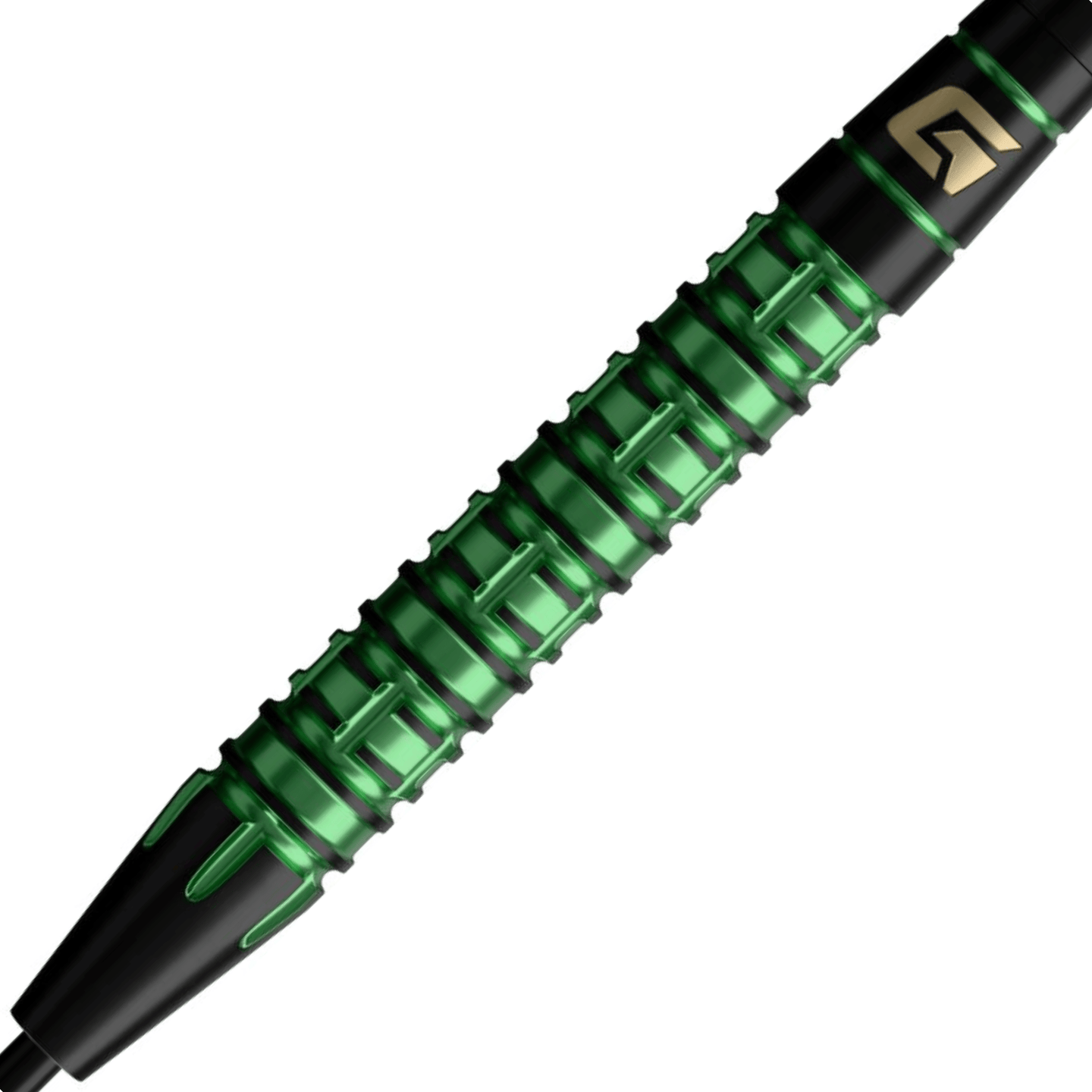 GOAT Athlete Green Brass Steeldarts Details Barrel