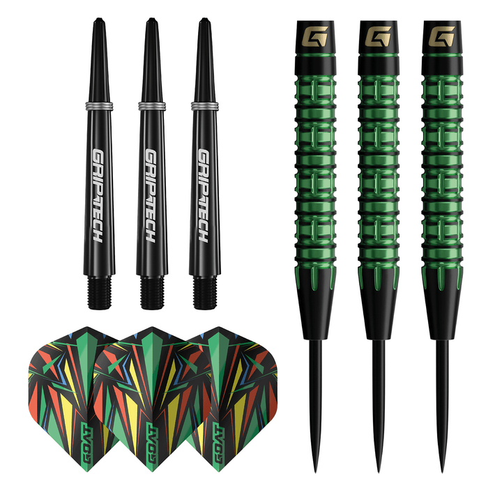 GOAT Athlete Green Steeldarts Packungsinhalt