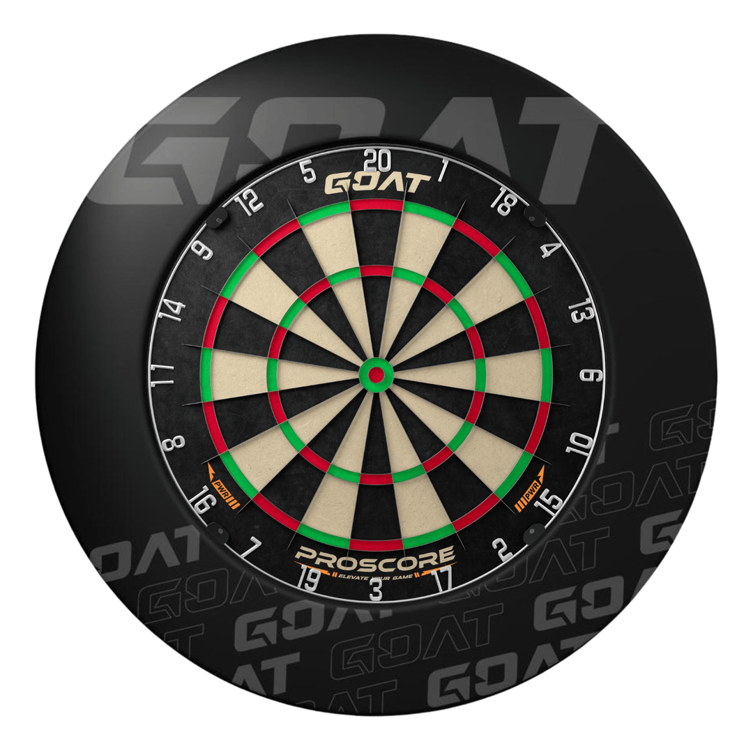 GOAT Defender 4 Black Dartboard Surround und Board