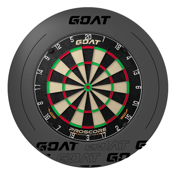 GOAT Defender 5 Anthracite Dartboard Surround und Board