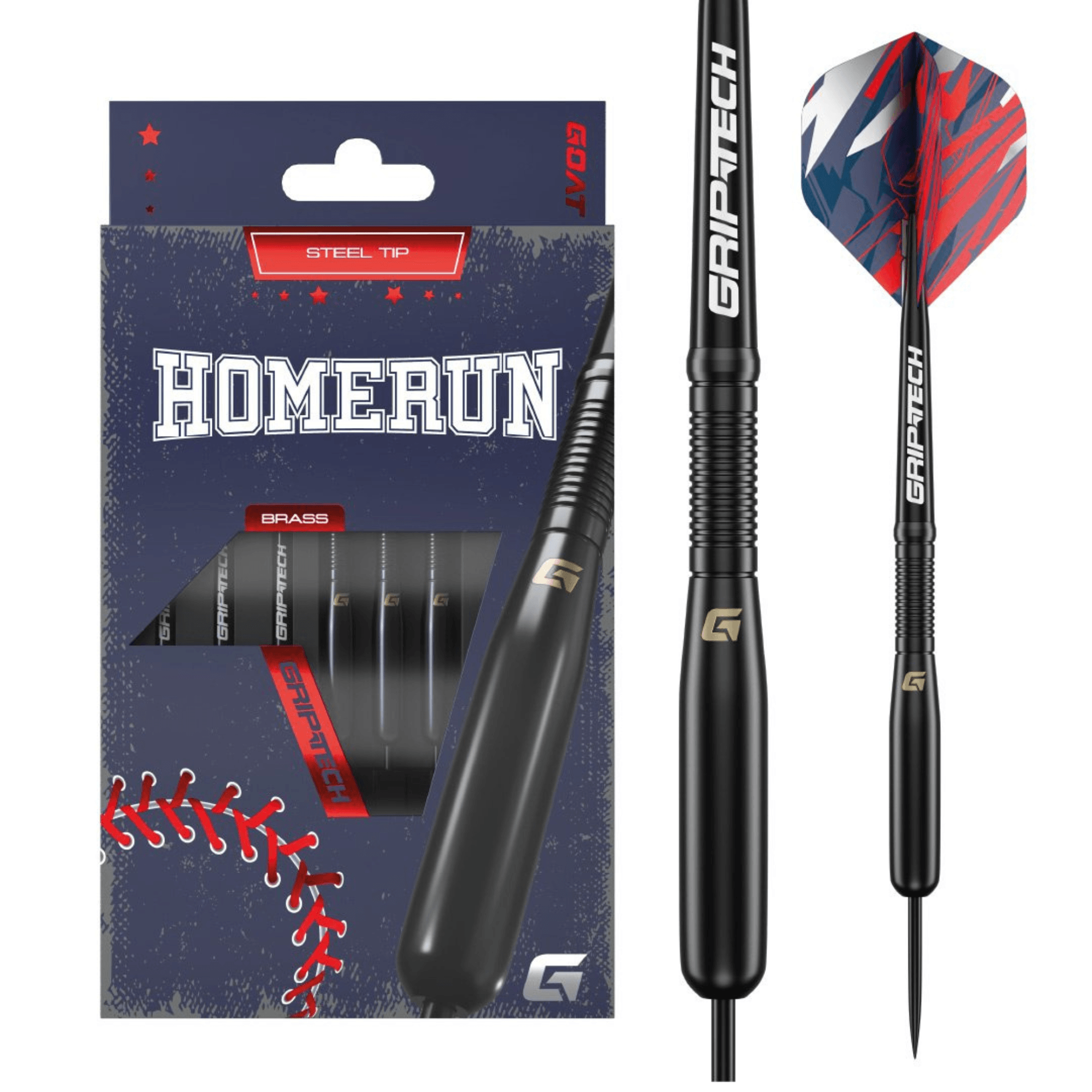 GOAT Homerun Black Brass Steeldarts Verpackung