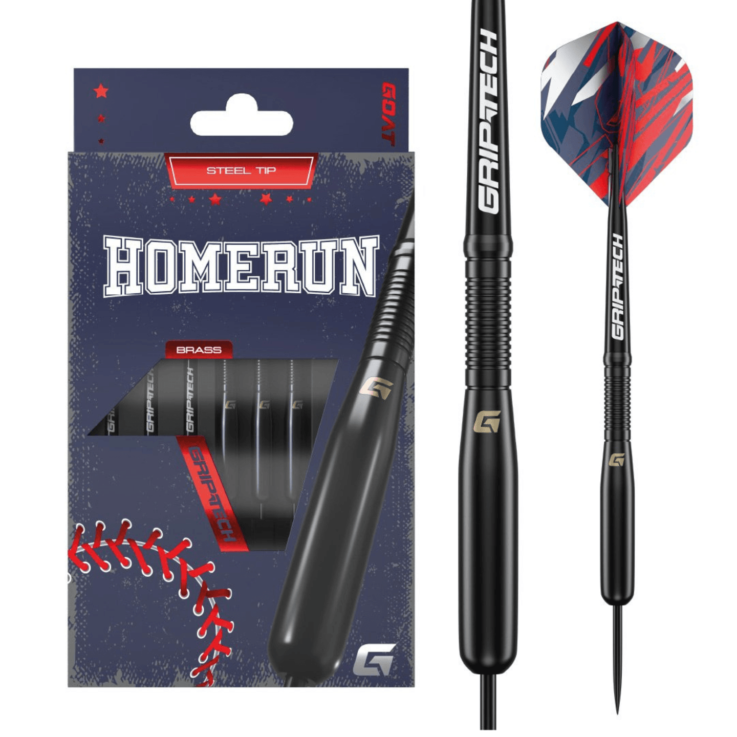 GOAT Homerun Black Brass Steeldarts Verpackung