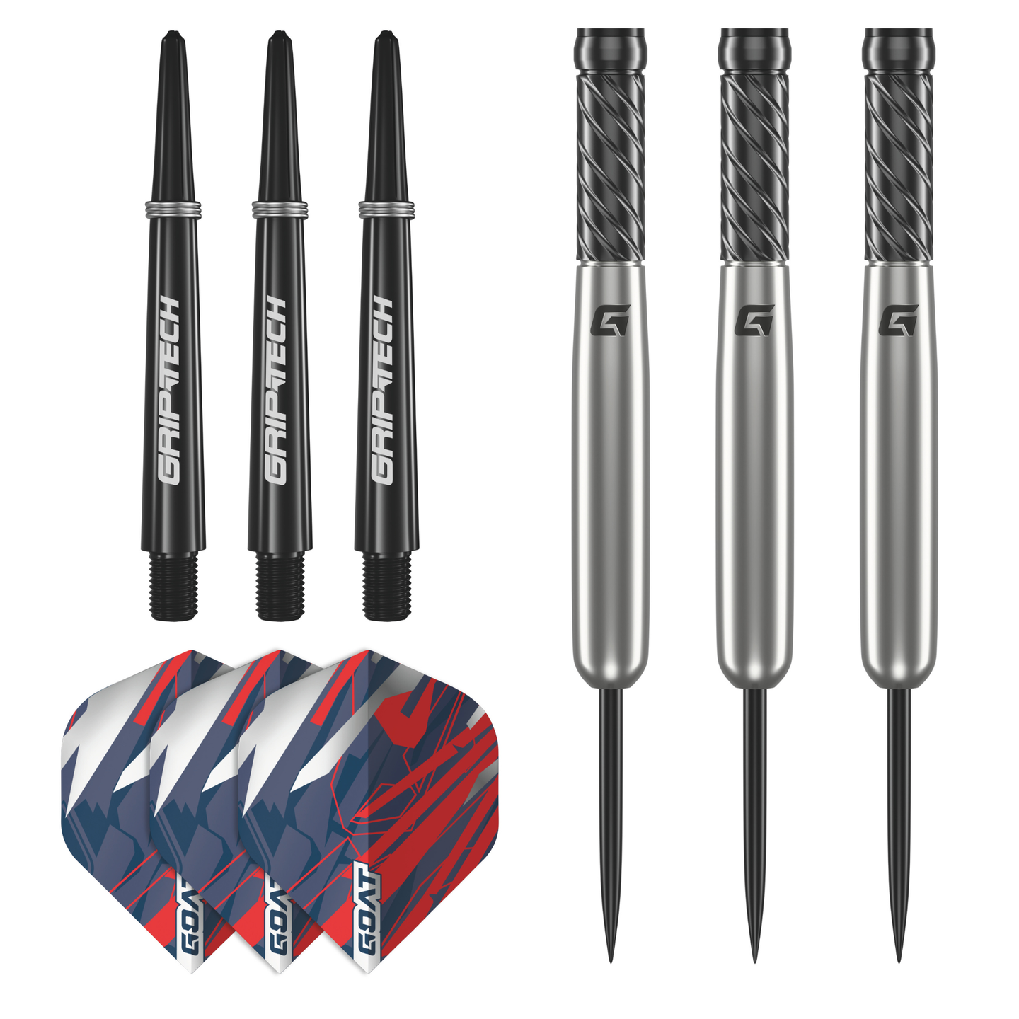 GOAT Homerun Steeldarts Packungsinhalt