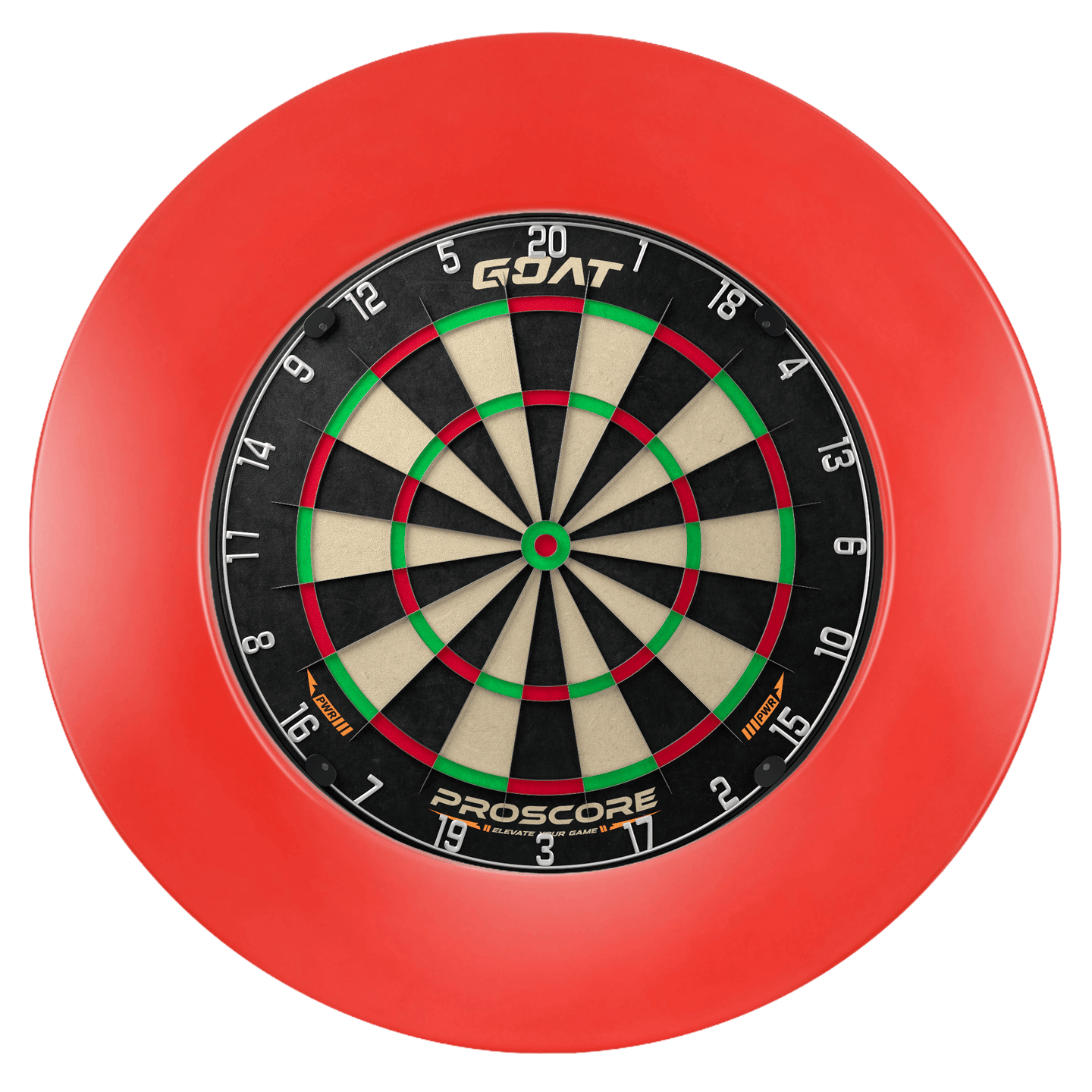 GOAT Red Dartboard Surround mit Board
