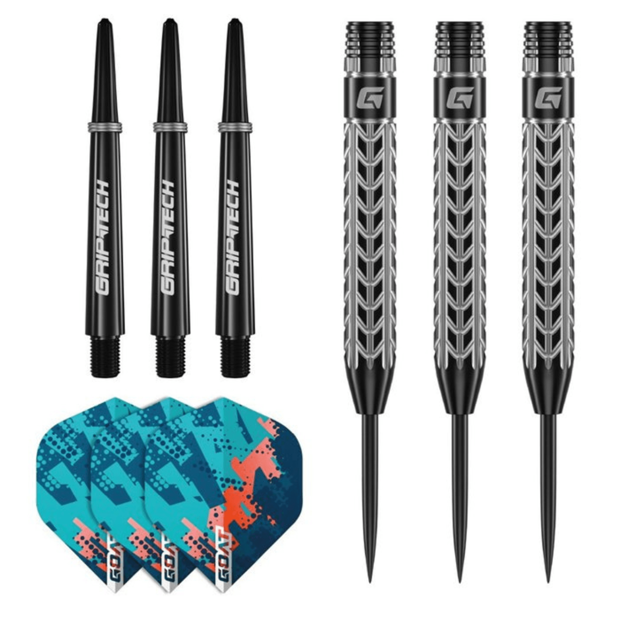 GOAT Traction Steeldarts Packungsinhalt