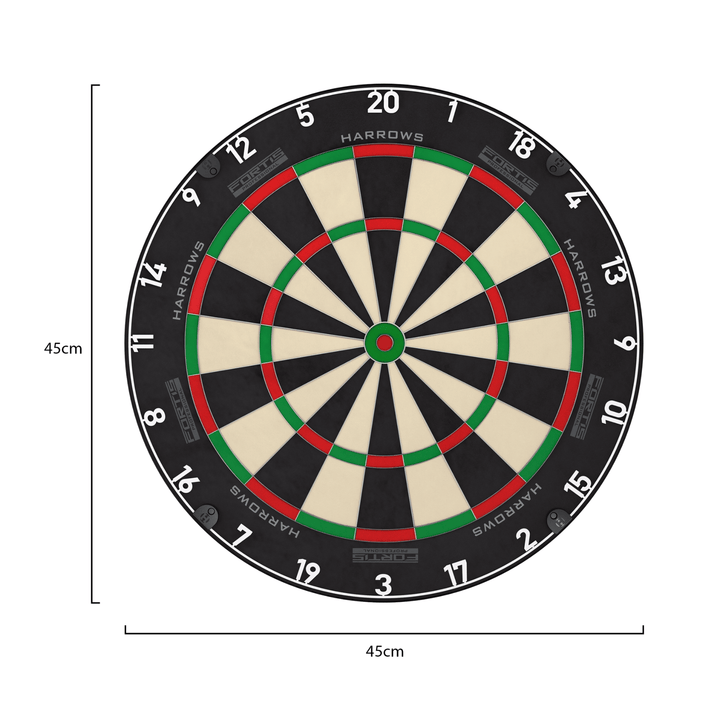 Harrows Fortis Dartboard Maße