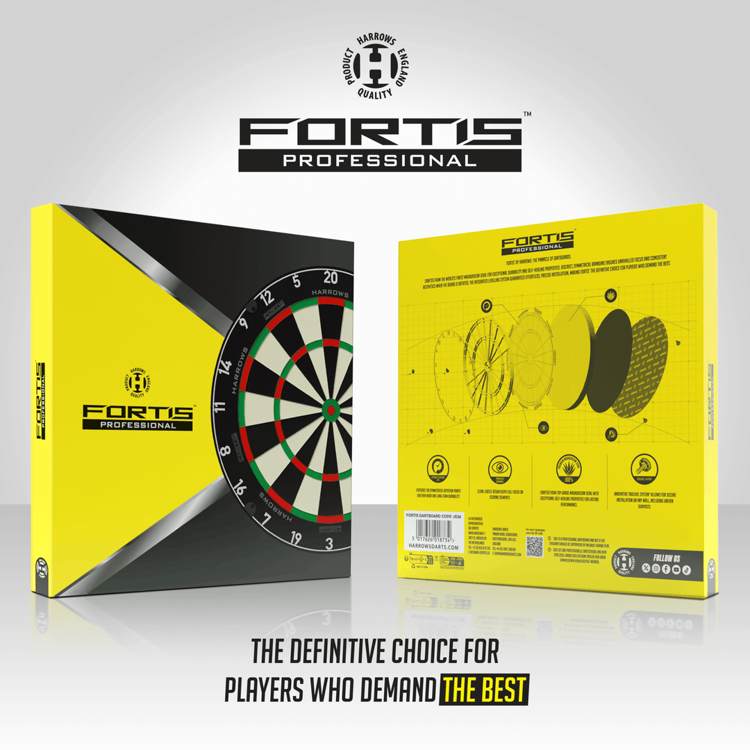 Harrows Fortis Dartboard Verpackung