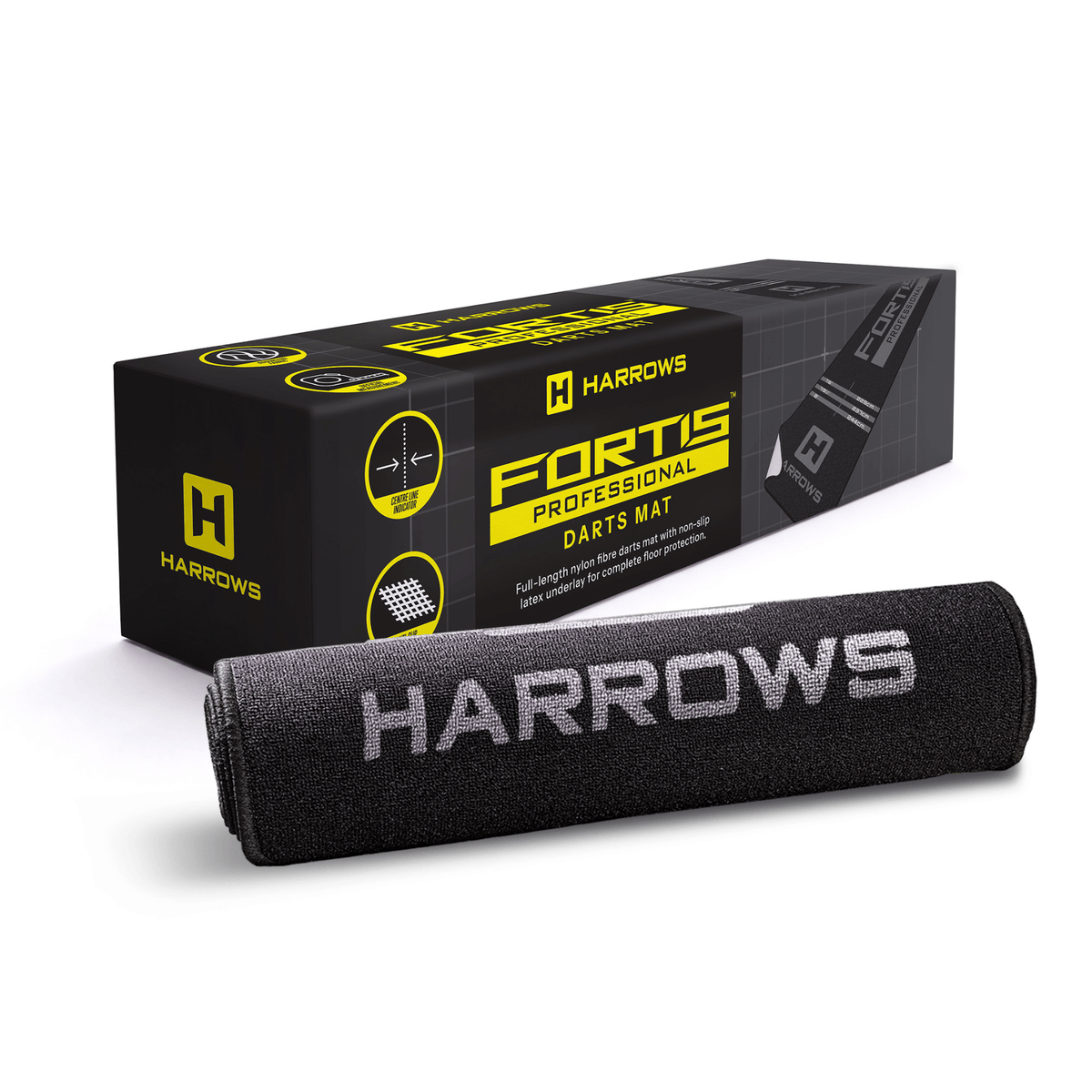 Harrows Fortis Dartmatte Grey Verpackung