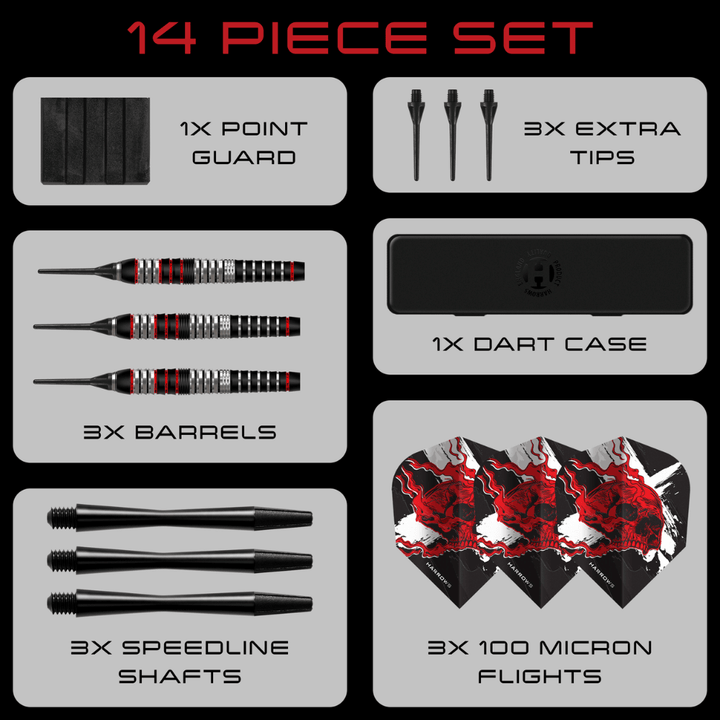 Harrows Heavy Metal Softdarts Set