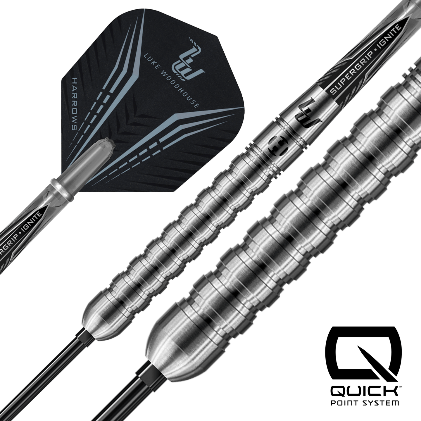 Harrows Luke Woodhouse Quick Point Steeldarts Details Barrel