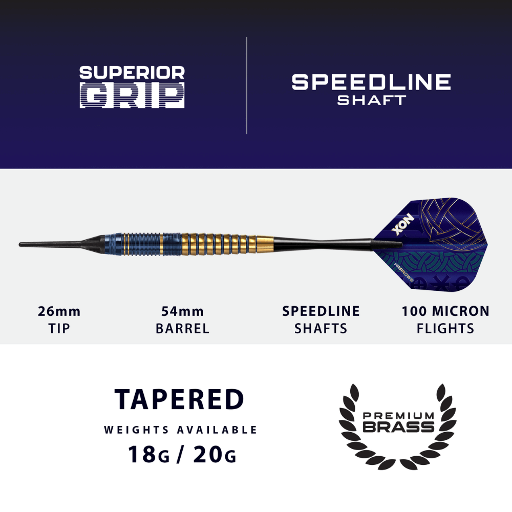 Harrows Nox Softdarts Abmessungen