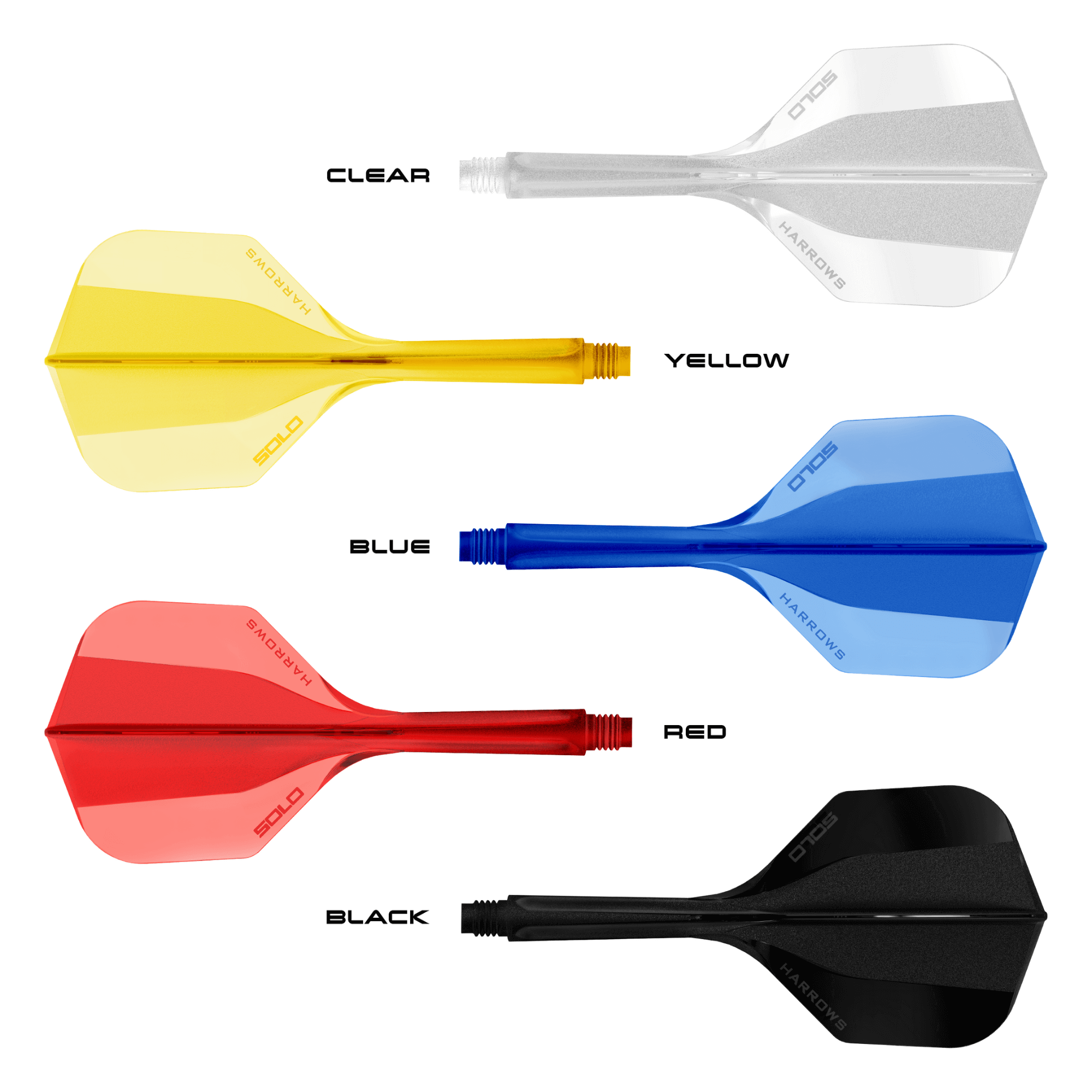 Harrows Solo Integrated Flight System Black - NO6 Farbpalette