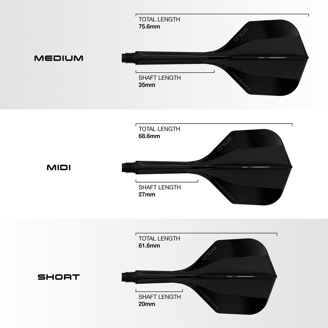 Harrows Solo Integrated Flight System Black Maße