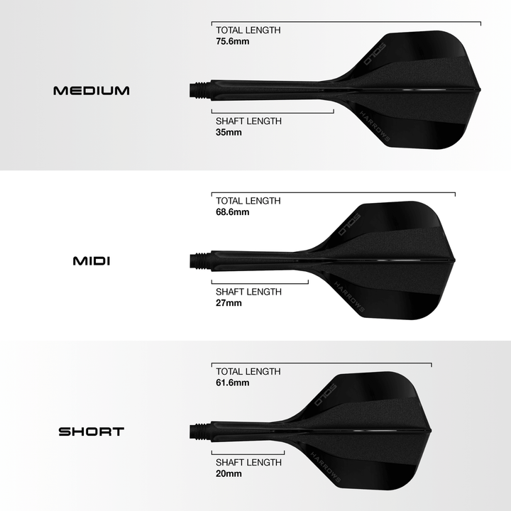 Harrows Solo Integrated Flight System Black Maße