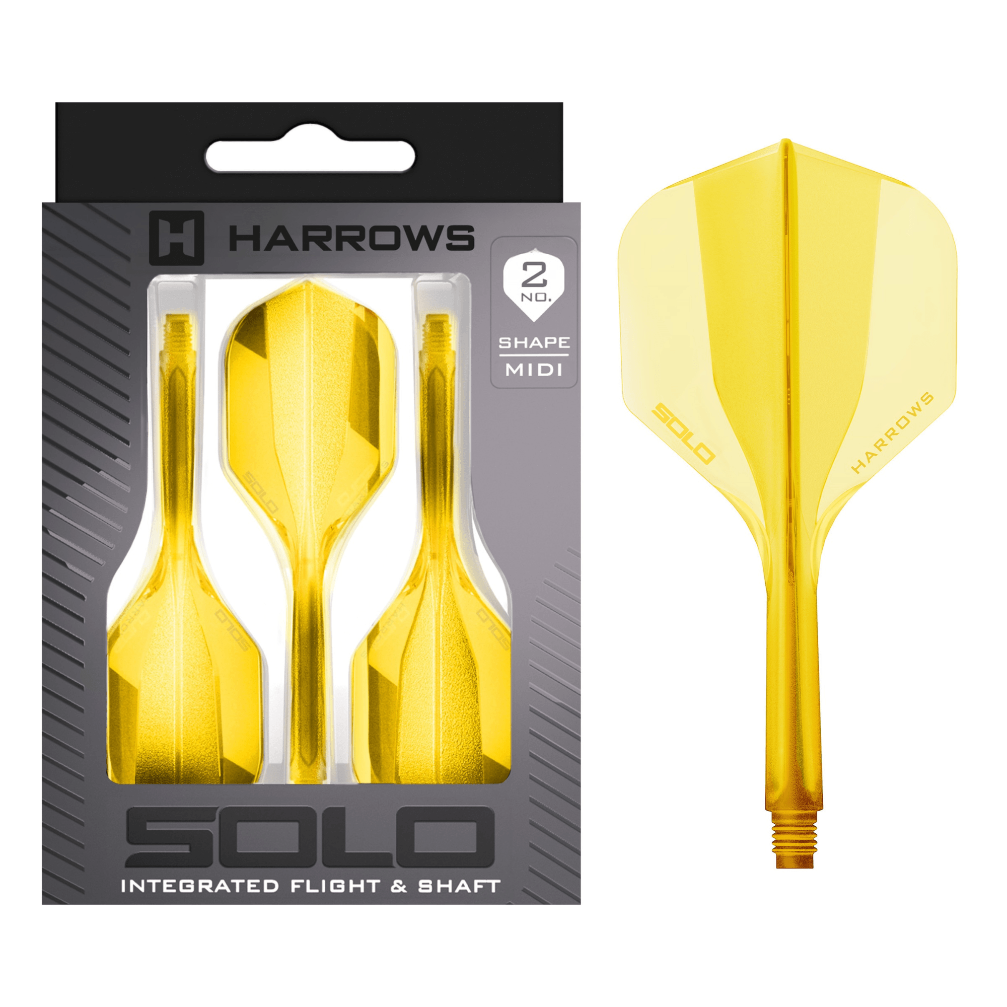 Harrows Solo Integrated Flight System Yellow - NO2 Verpackung
