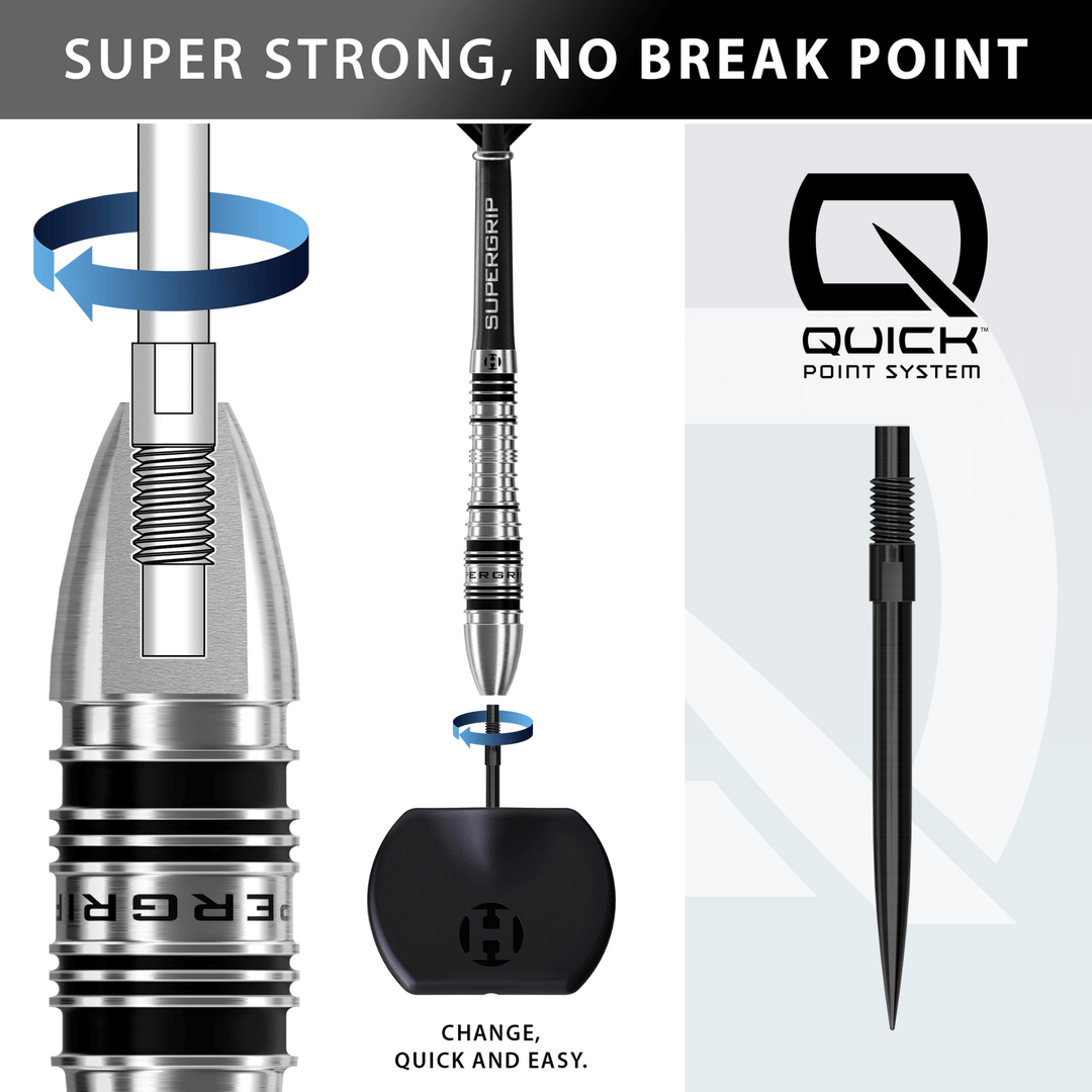 Harrows Supergrip Bomb Quick Point Steeldarts Details Quick Point