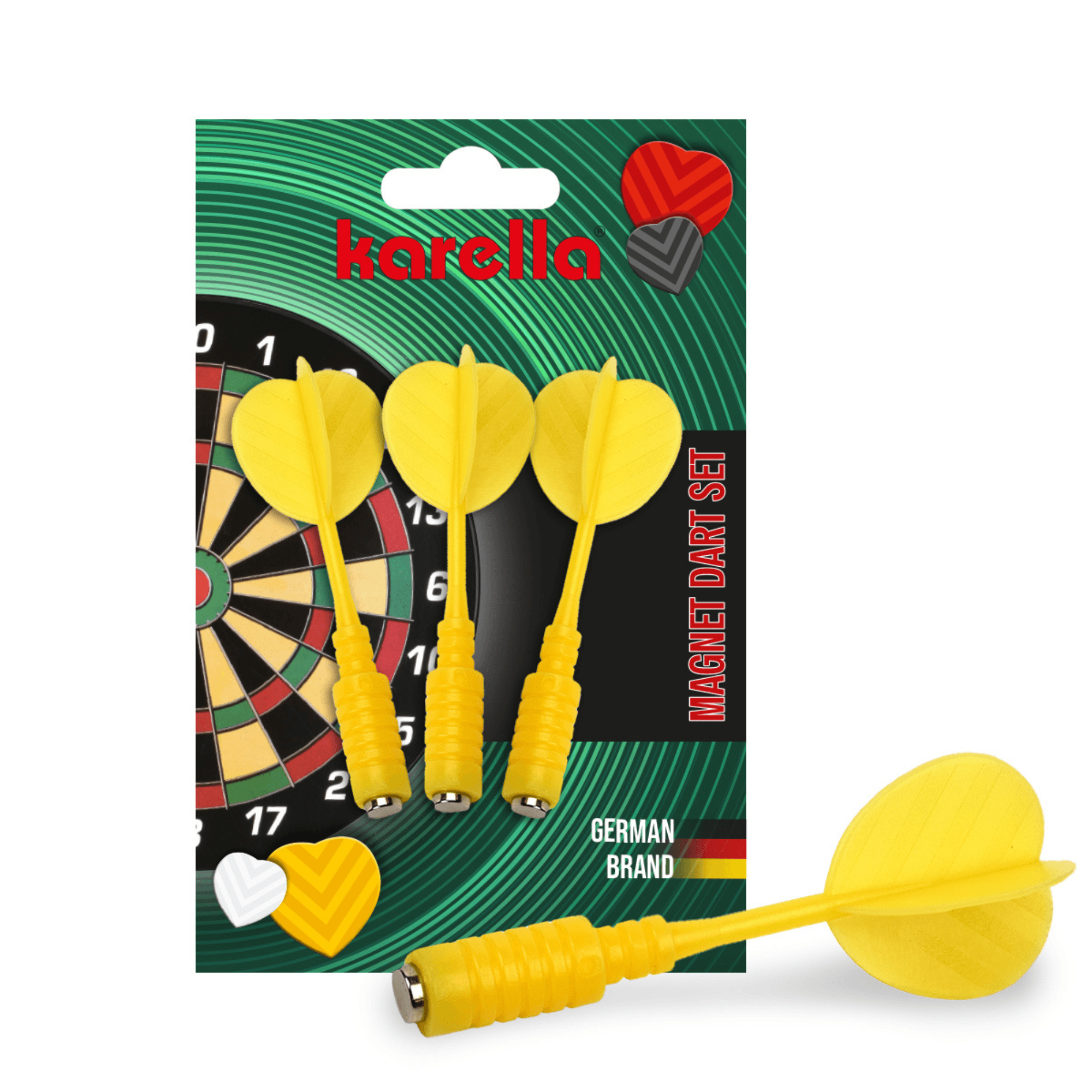 Karella Magnet Dartpfeile - gelb