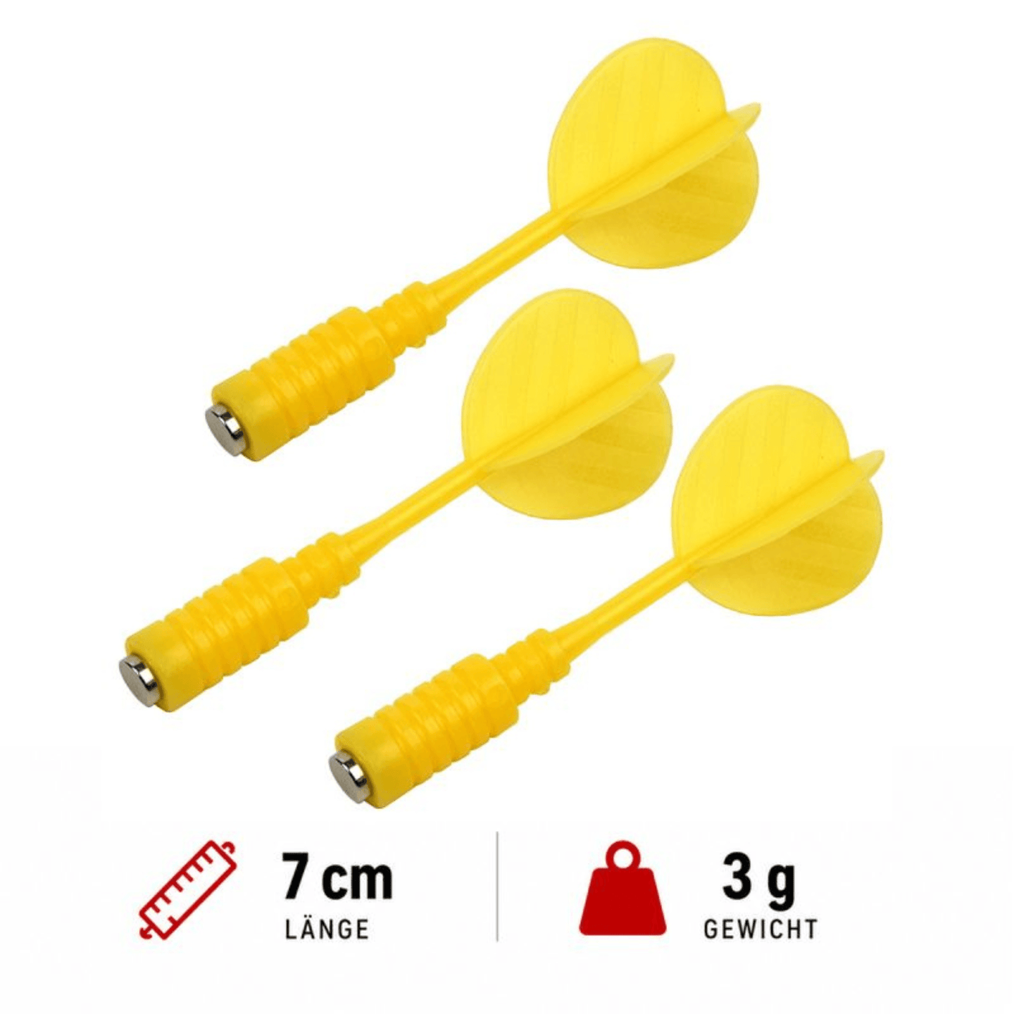 Karella Magnet Dartpfeile - gelb Set