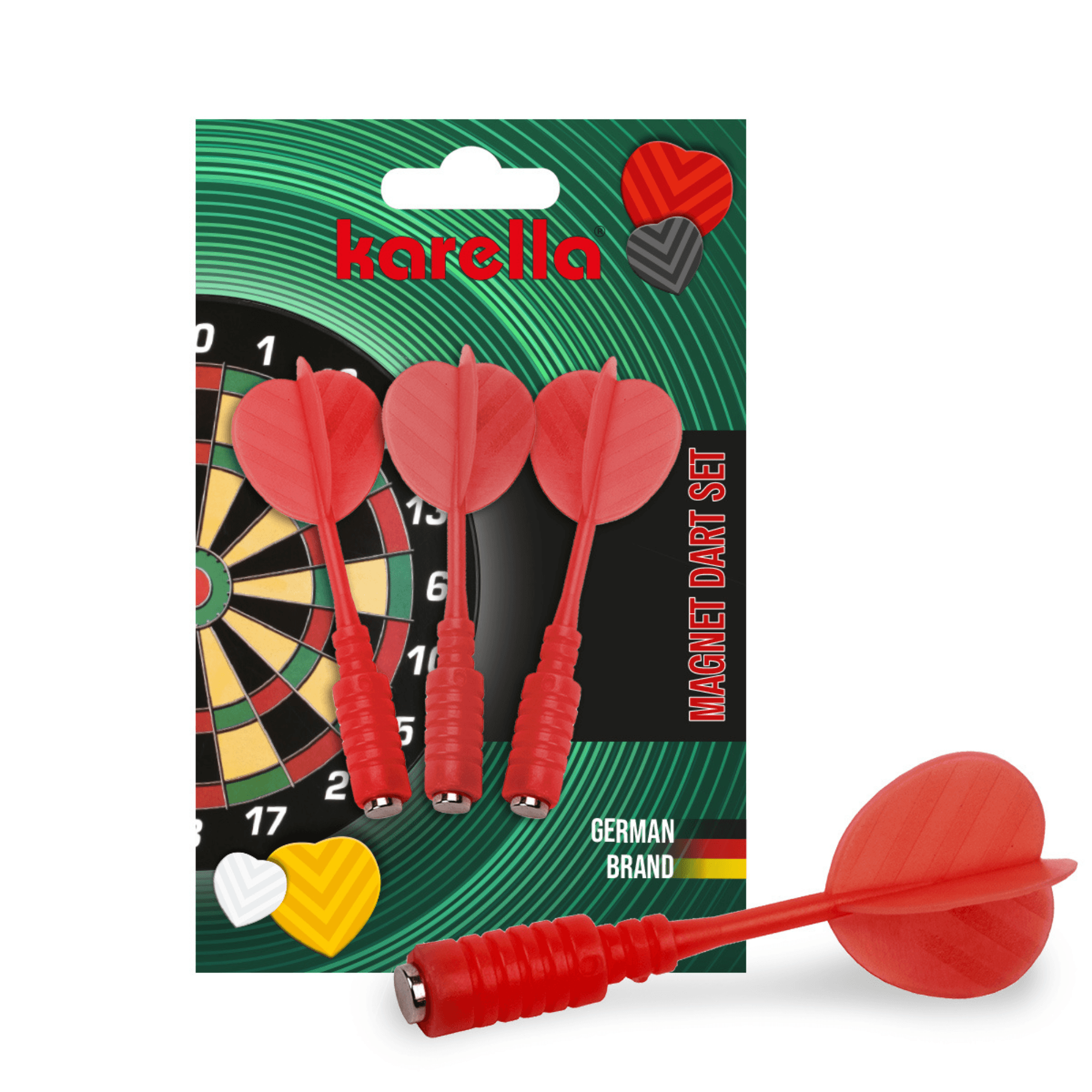 Karella Magnet Dartpfeile - rot