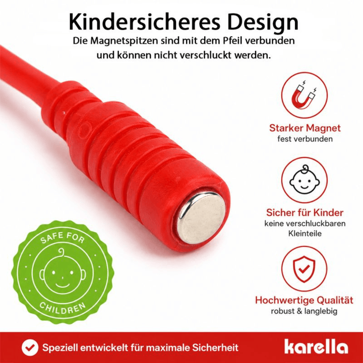Karella Magnet Dartpfeile - rot Detail Dart