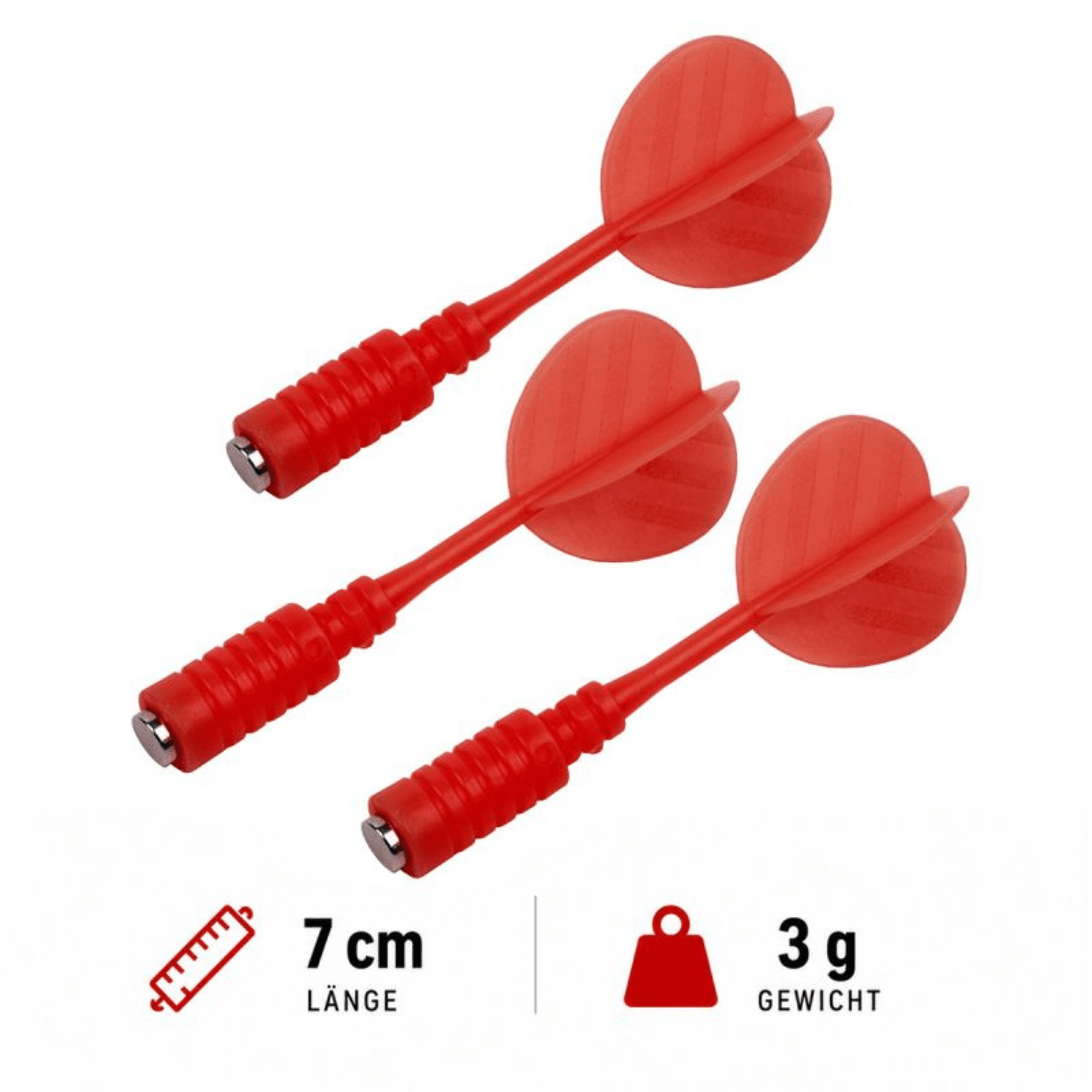 Karella Magnet Dartpfeile - rot Set