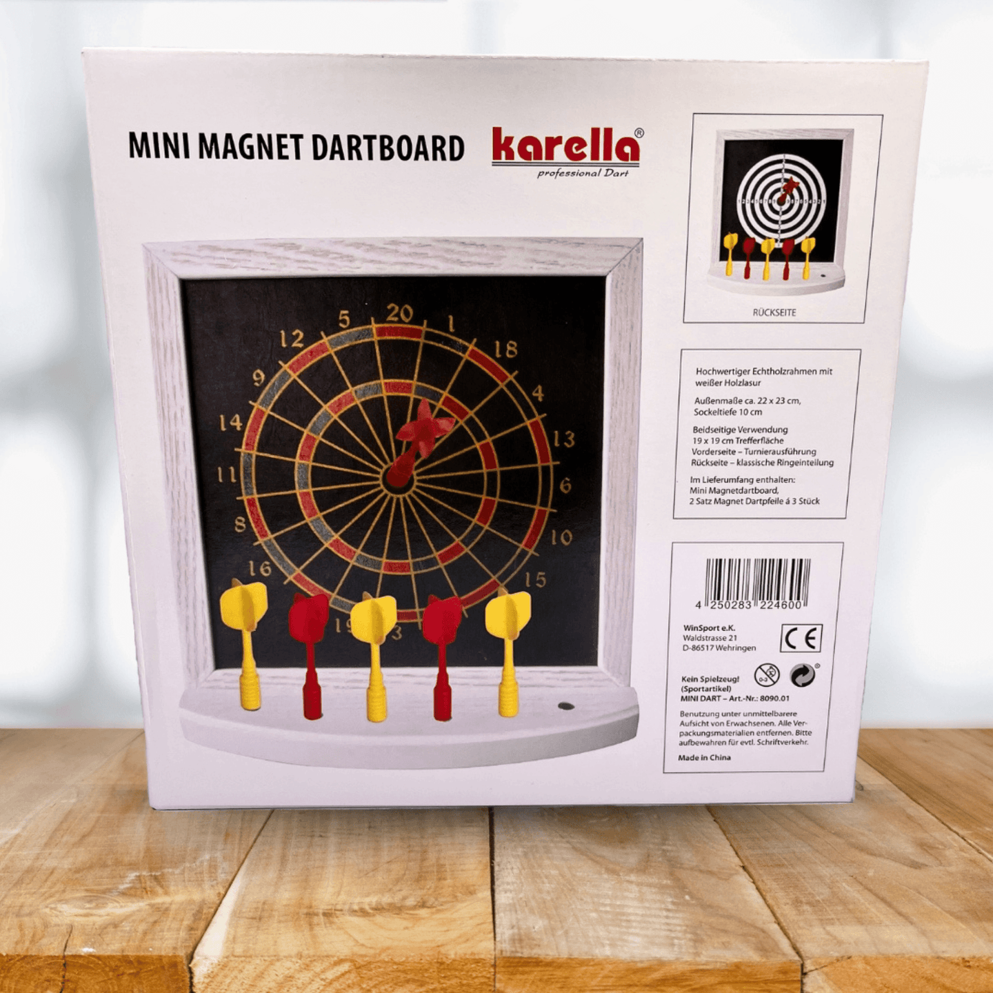 Karella Mini Magnet Dartboard Set Verpackung