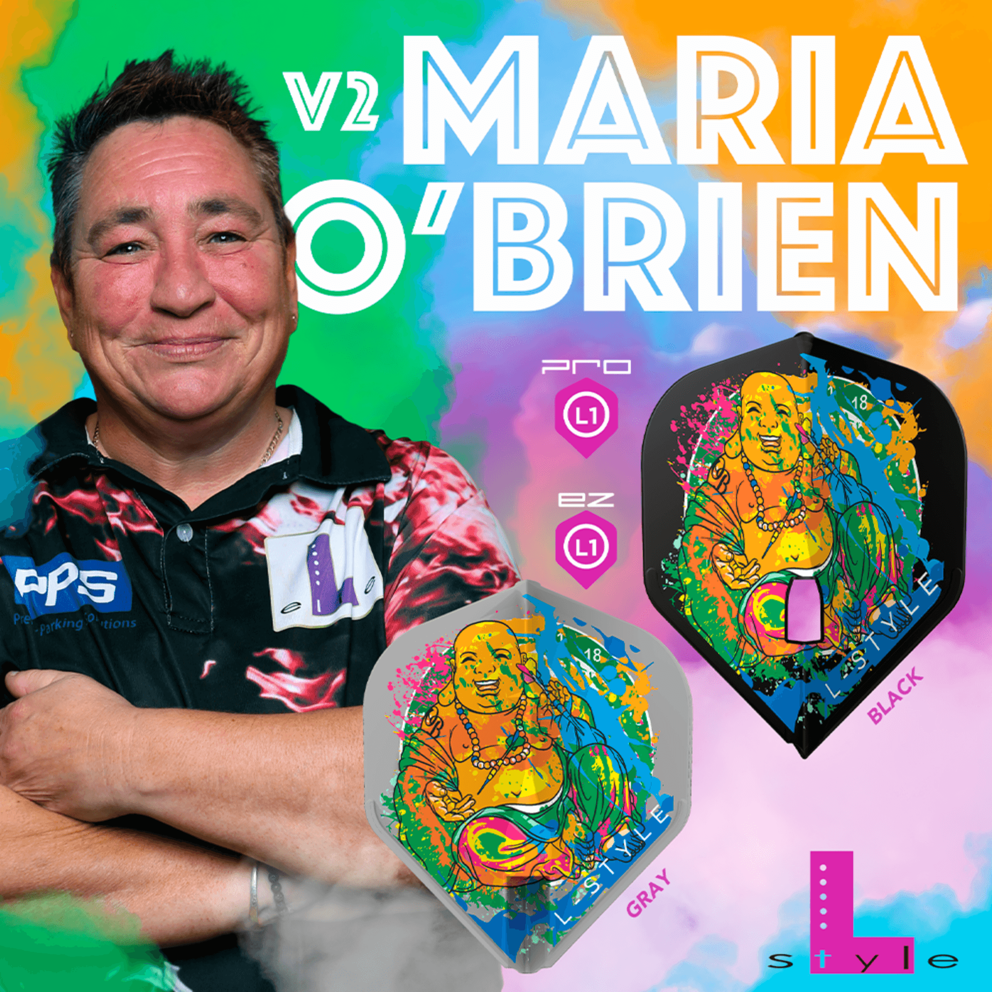 L-Style L1EZ Maria O Brien V2 Grey Flights Player