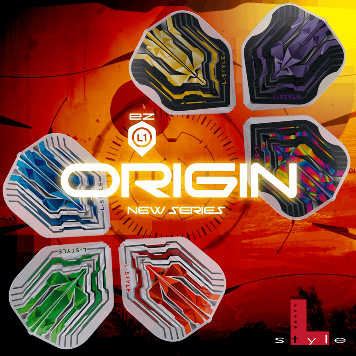 L-Style L1EZ Origin Series Gold Flights Farben