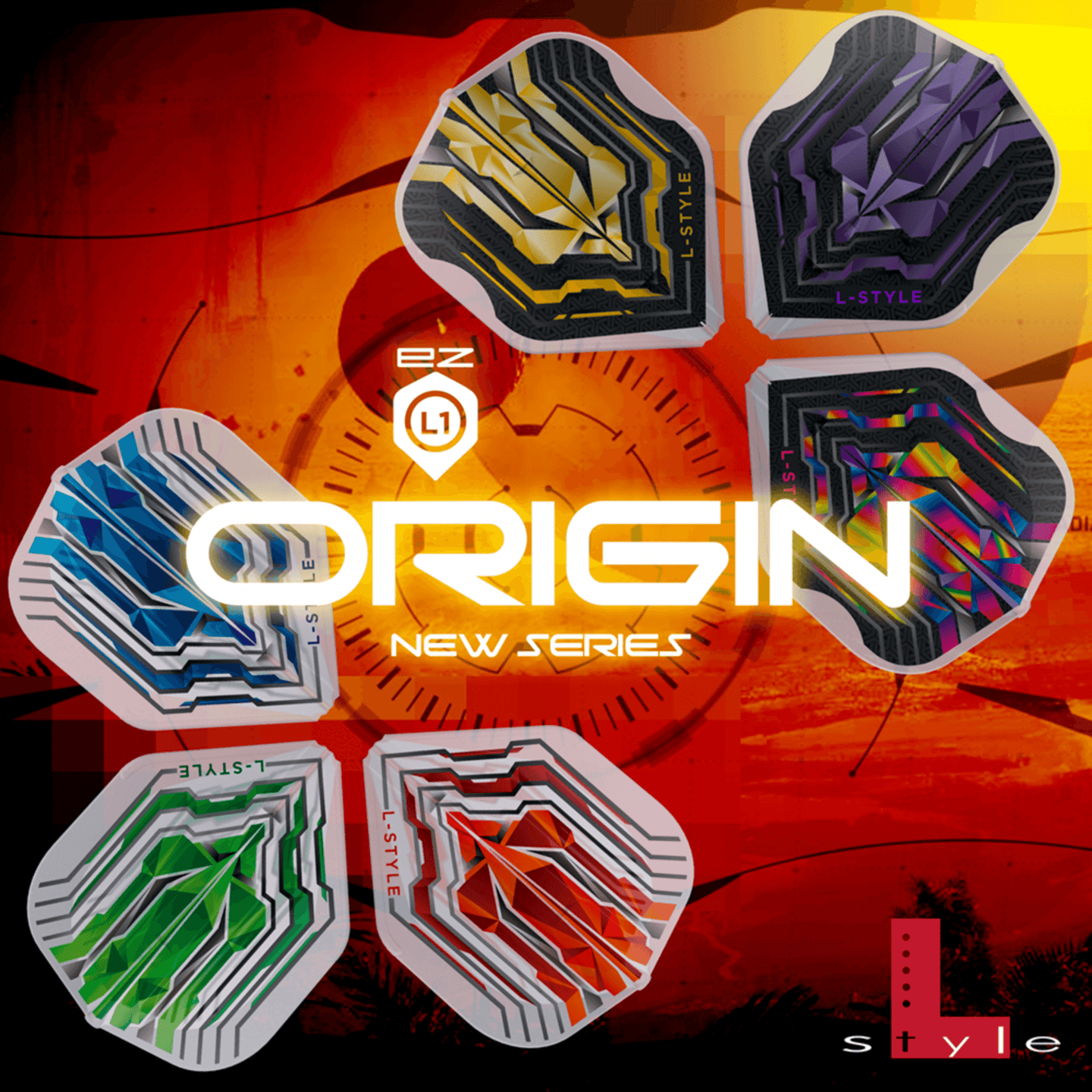 L-Style L1EZ Origin Series Red Flights Farben