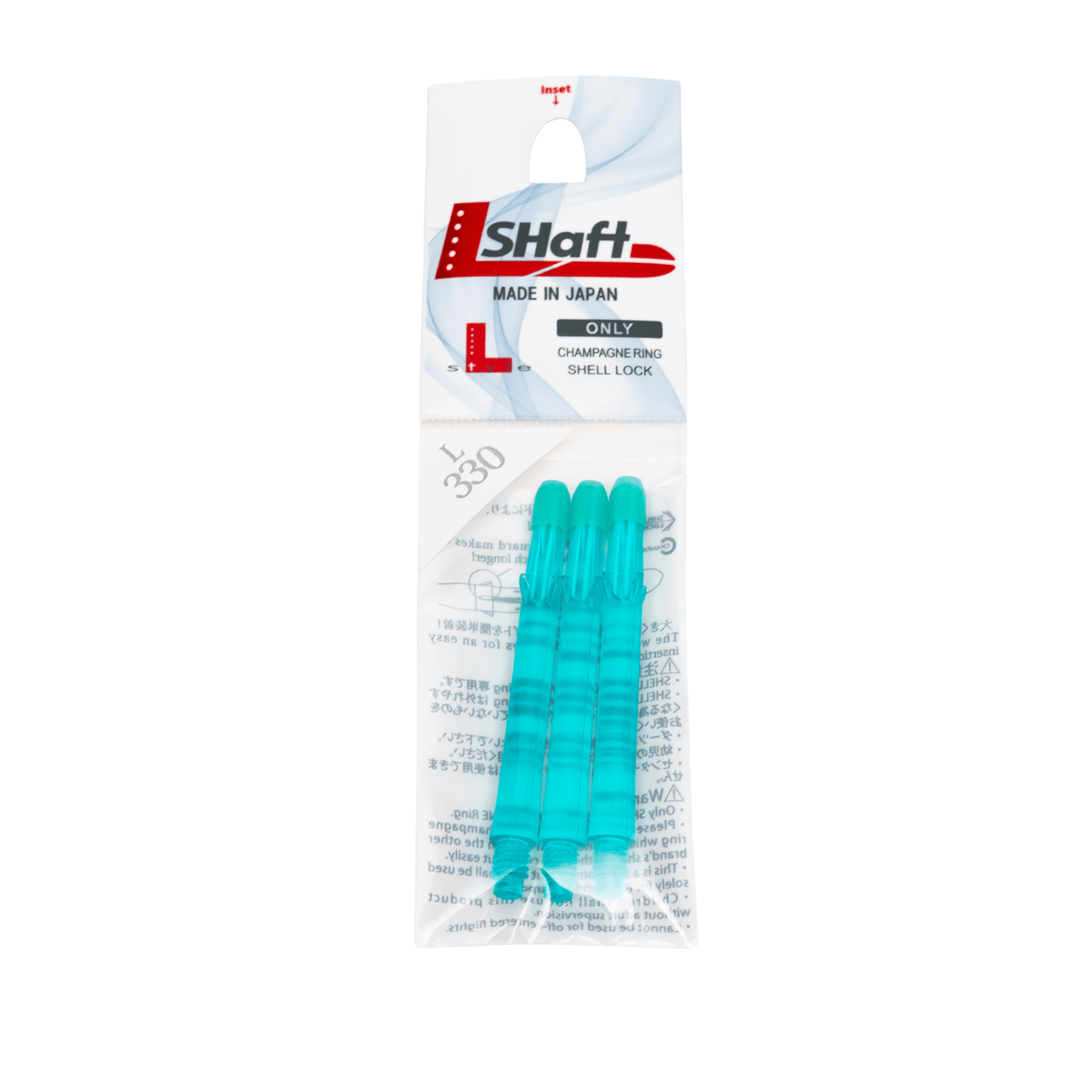 L-Style Locked Straight L-Shafts - Emerald Verpackung