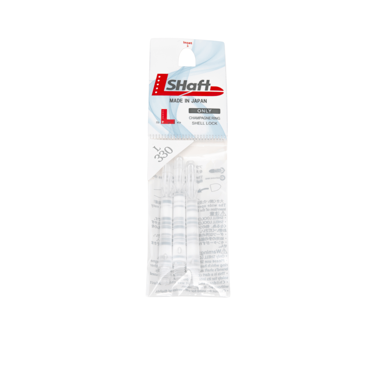 L-Style Locked Straight L-Shafts - Transparent Verpackung
