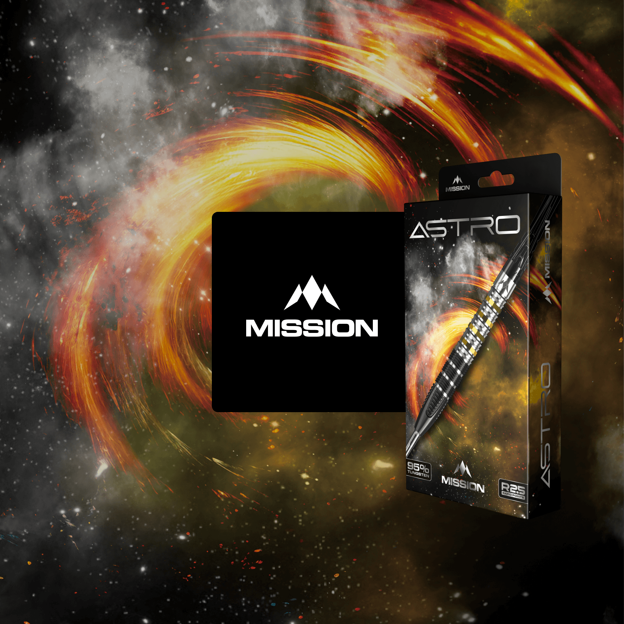 Mission Astro Rapid Point Steeldarts Verpackung