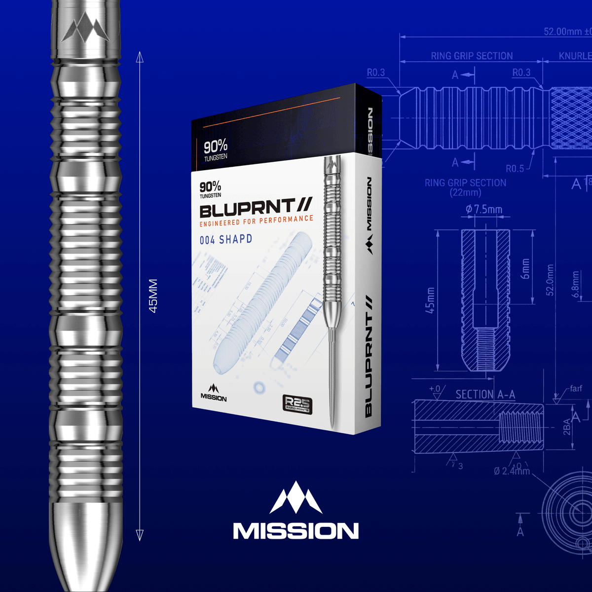 Mission BLUPRNT SHAPD Rapid Point Steeltips Verpackung