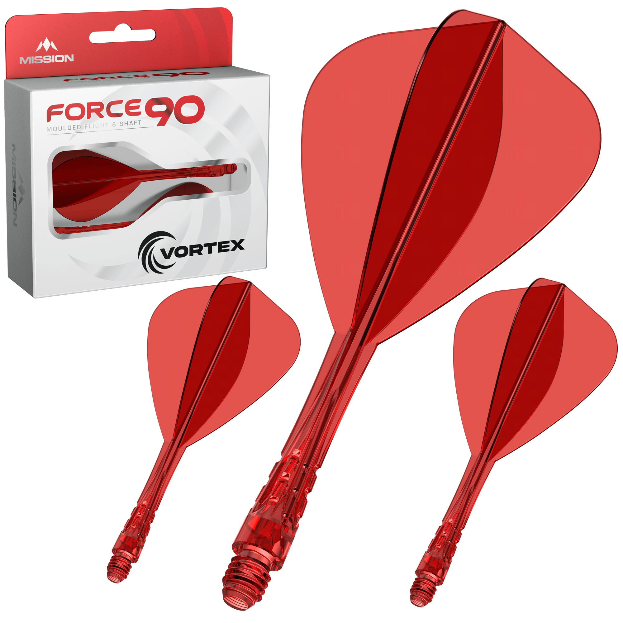 Mission Force 90 Vortex Kite Red Verpackung