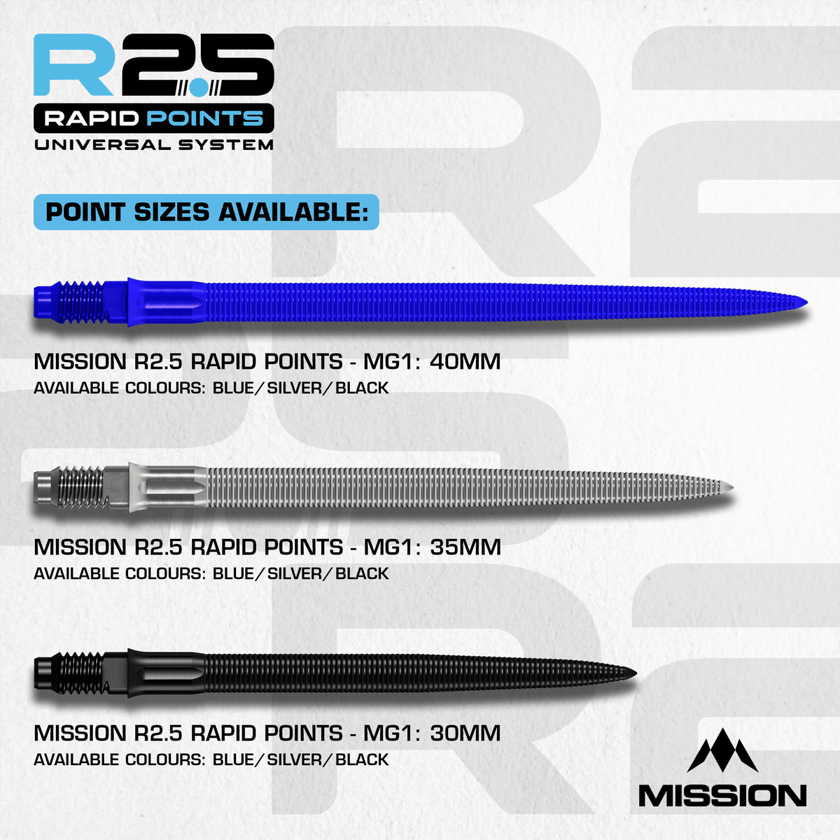 Mission Rapid Point MG1 Silver Farbauswahl