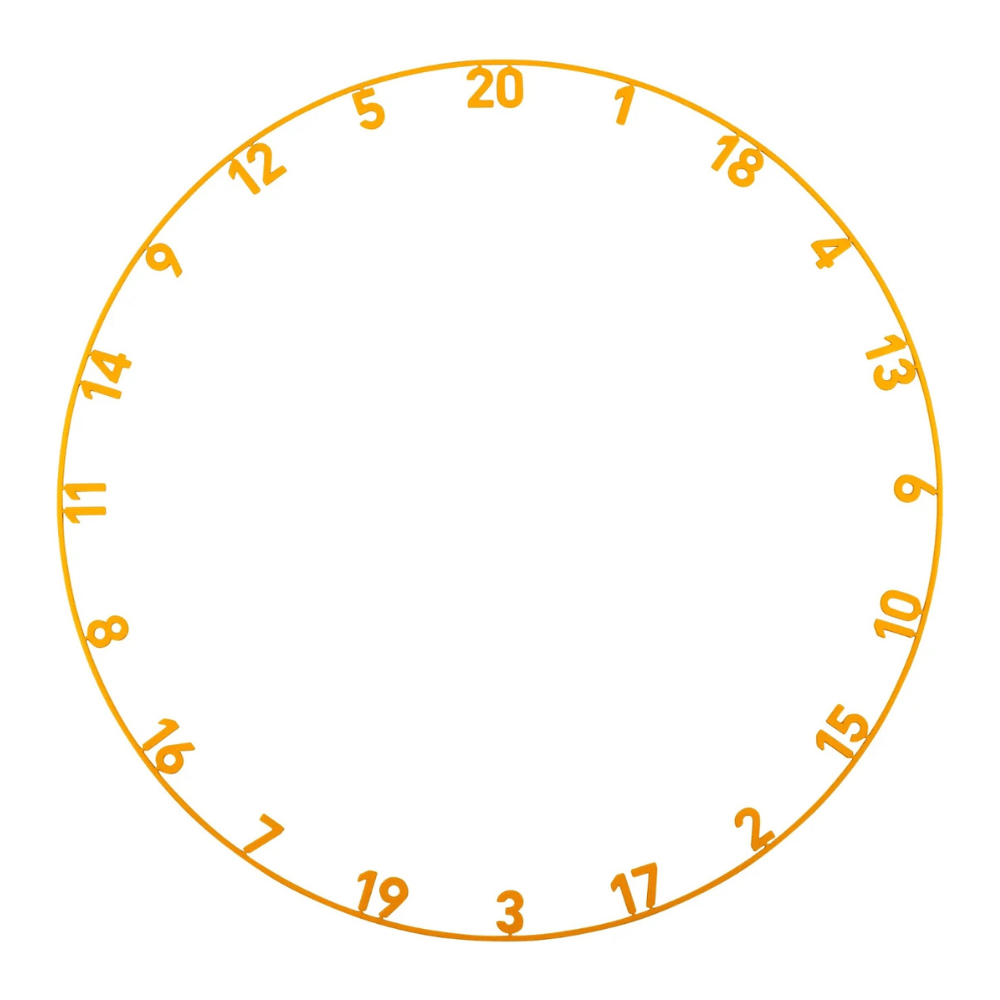Precise180 Zahlenring Tiger Orange