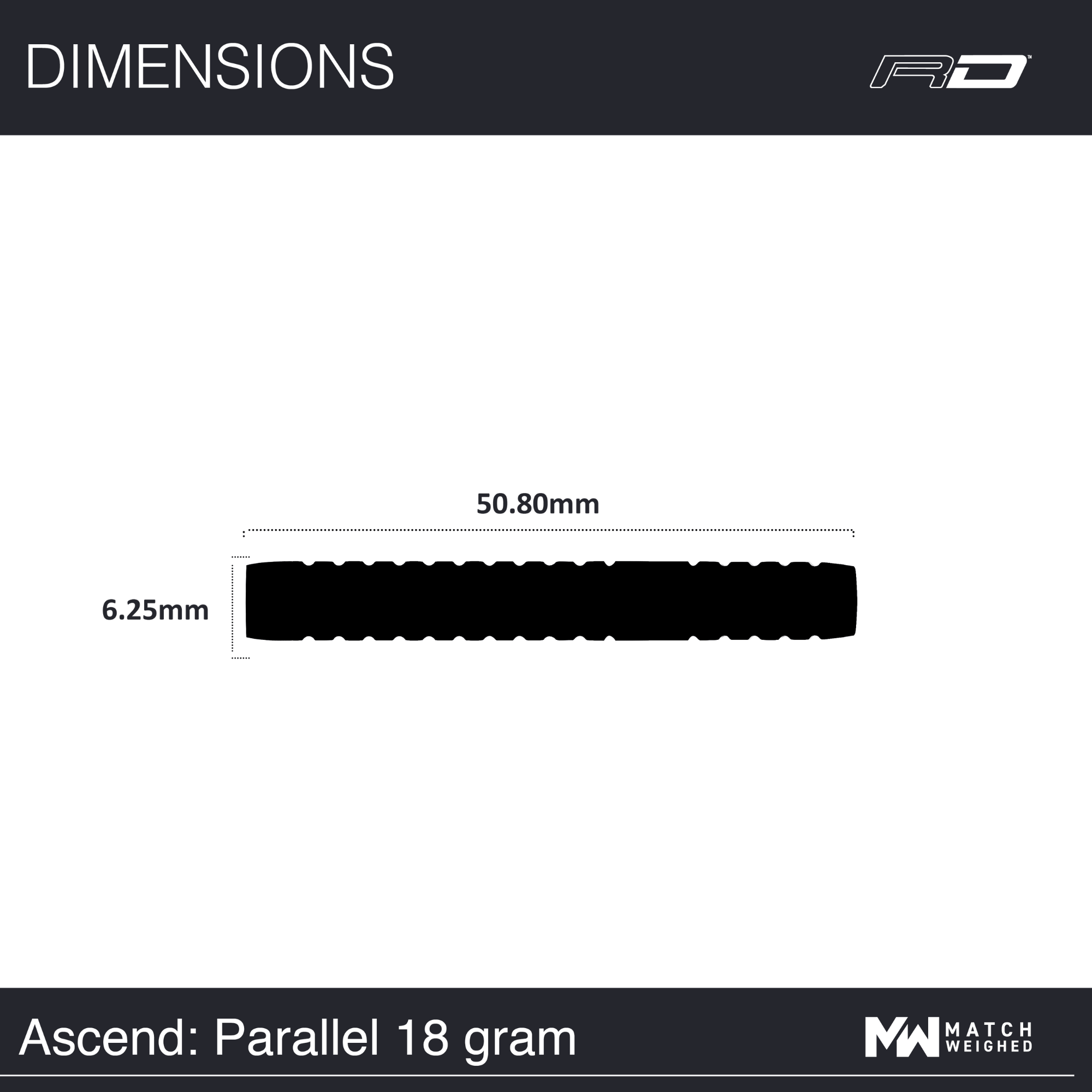Red Dragon Ascend Parallel Softdarts Maße