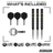Red Dragon Ascend Parallel Switch Point Steeldarts Packungsinhalt