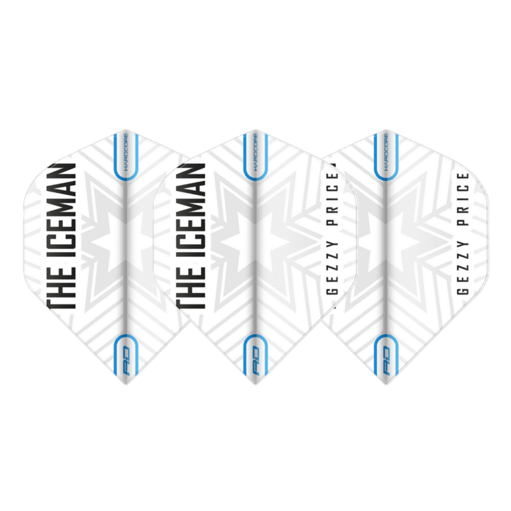 Red Dragon Gerwyn Price Snowflake Flights - Weiß Set