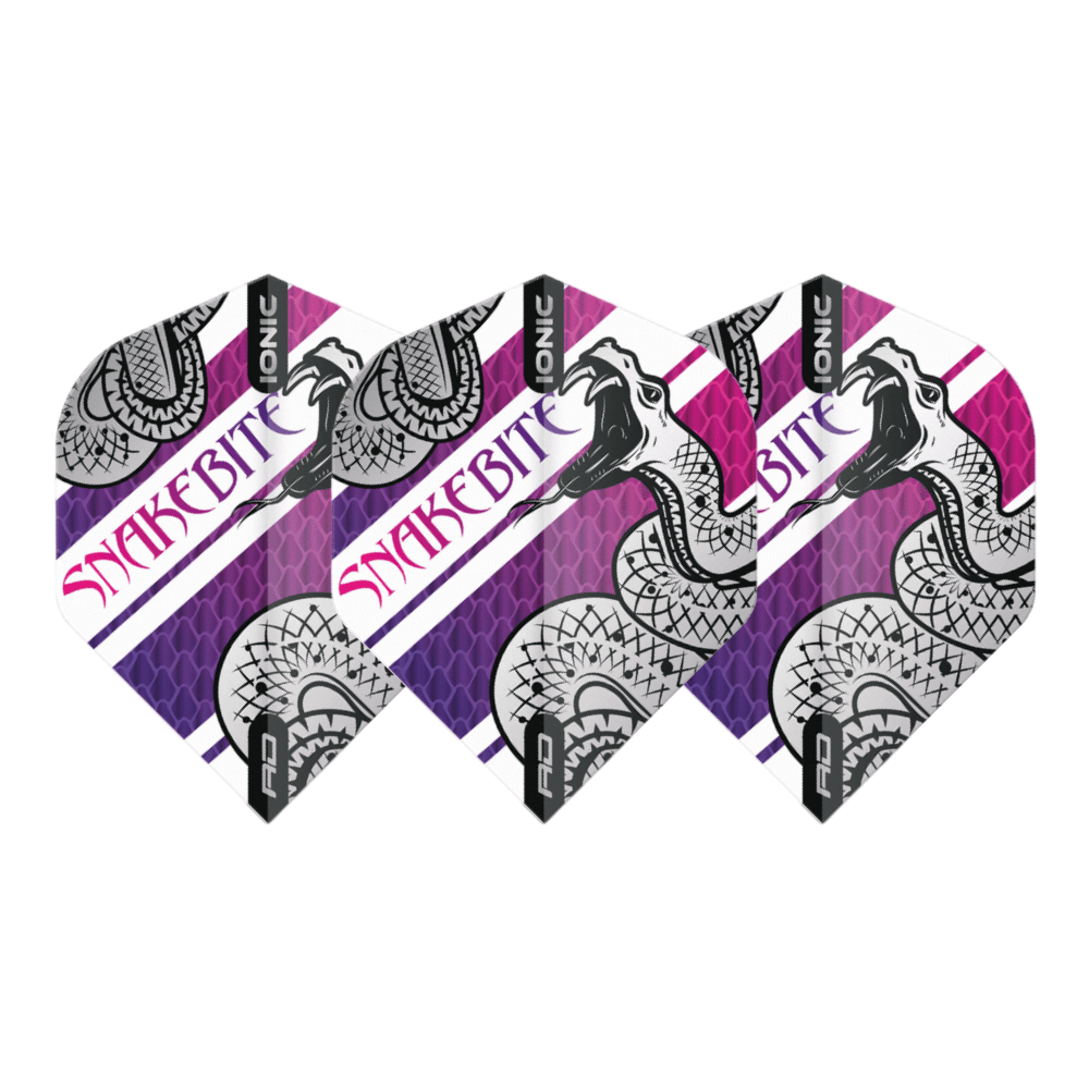 Red Dragon Hardcore Ionic Snakebite Coiled Snake Flights - Lila Set