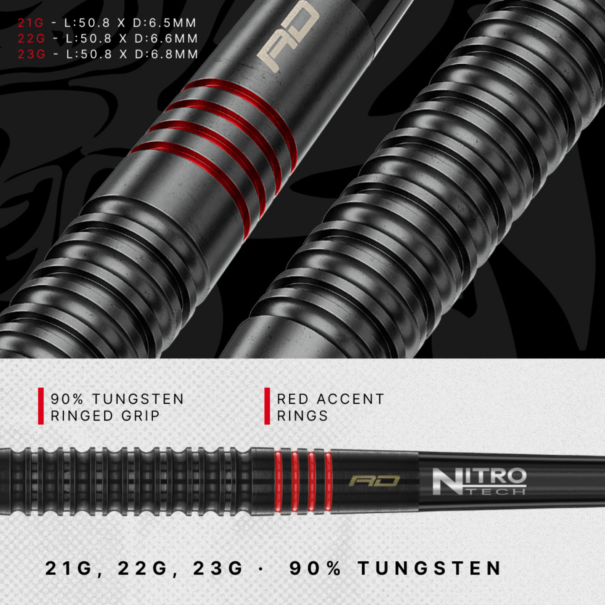 Red Dragon Jonny Clayton ADV Switch Point Steeldarts Maße