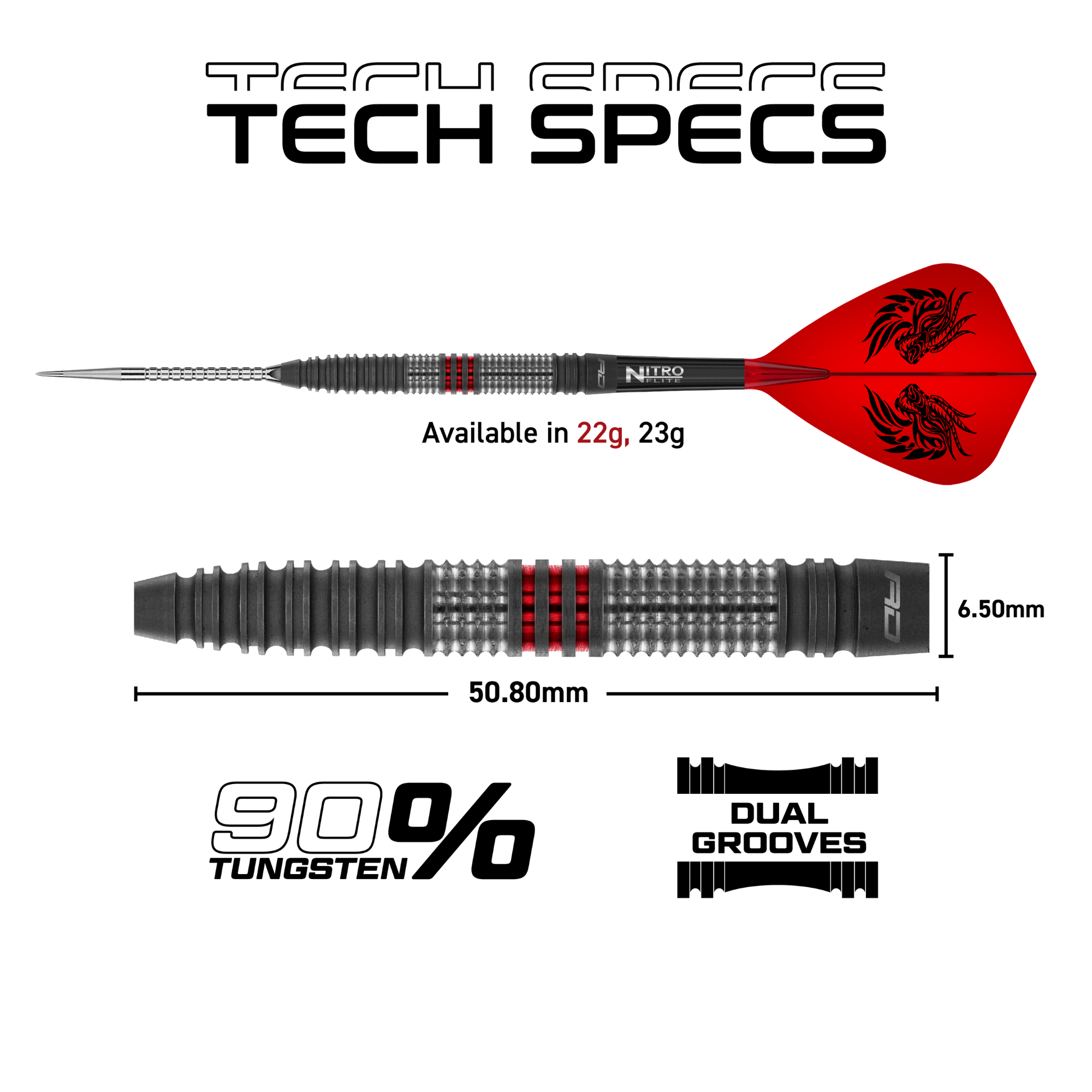 Red Dragon Jonny Clayton Hiraeth Switch Point Steeldarts Maße 22g